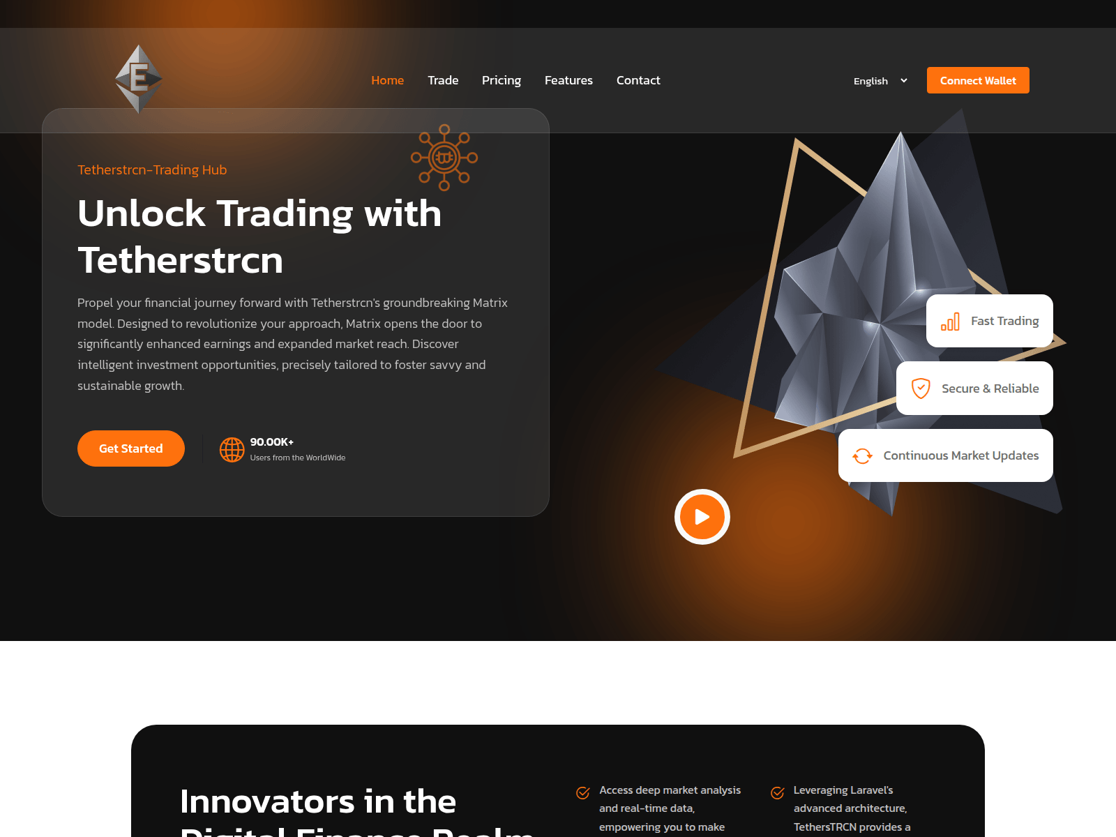 Forensic screenshot of tetherstrcn.com.etherstrcn.com