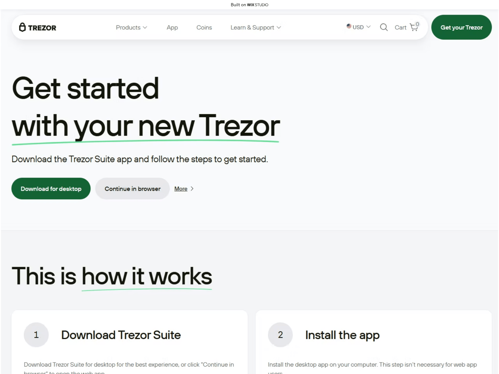 Forensic screenshot of learn-trexor.wixstudio.com