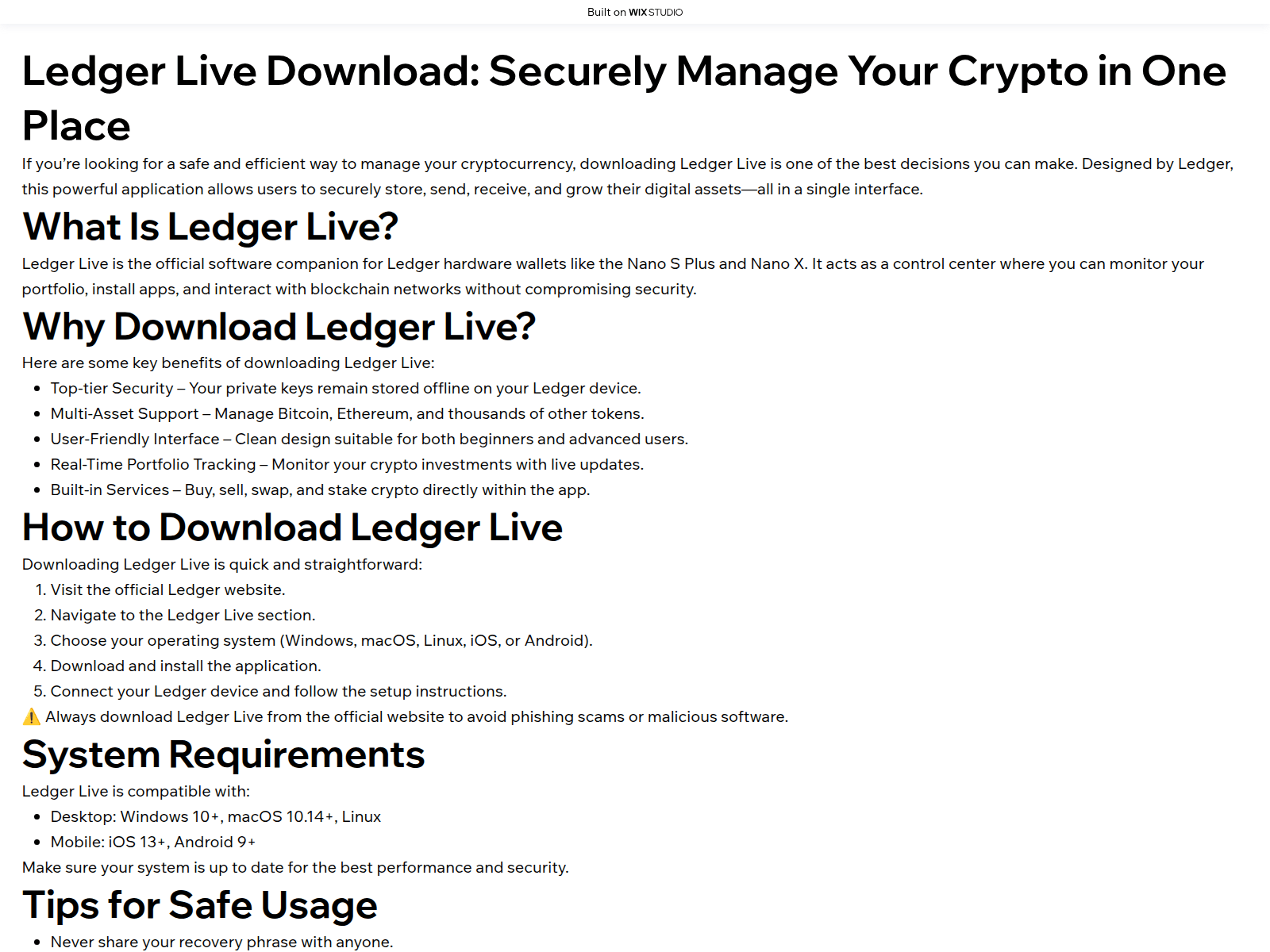 Forensic screenshot of global-live.wixstudio.com