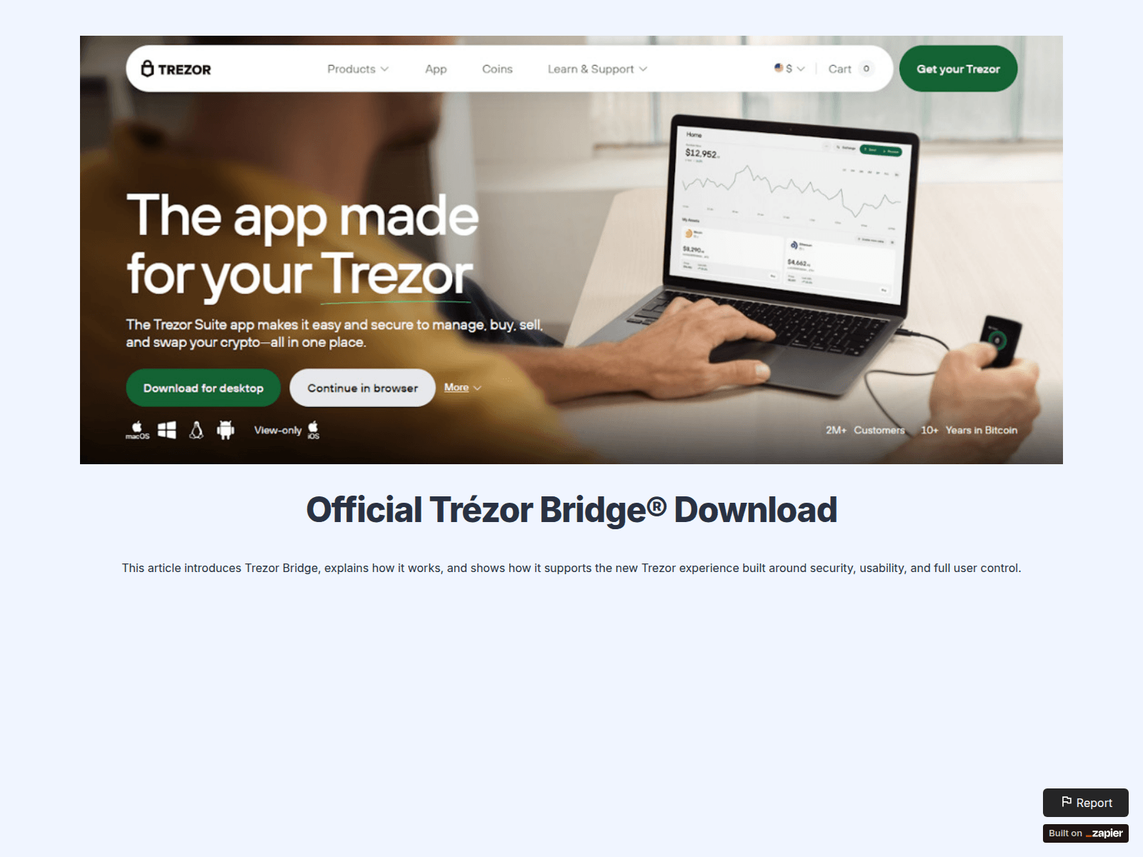 Forensic screenshot of bridge-en-us.zapier.app