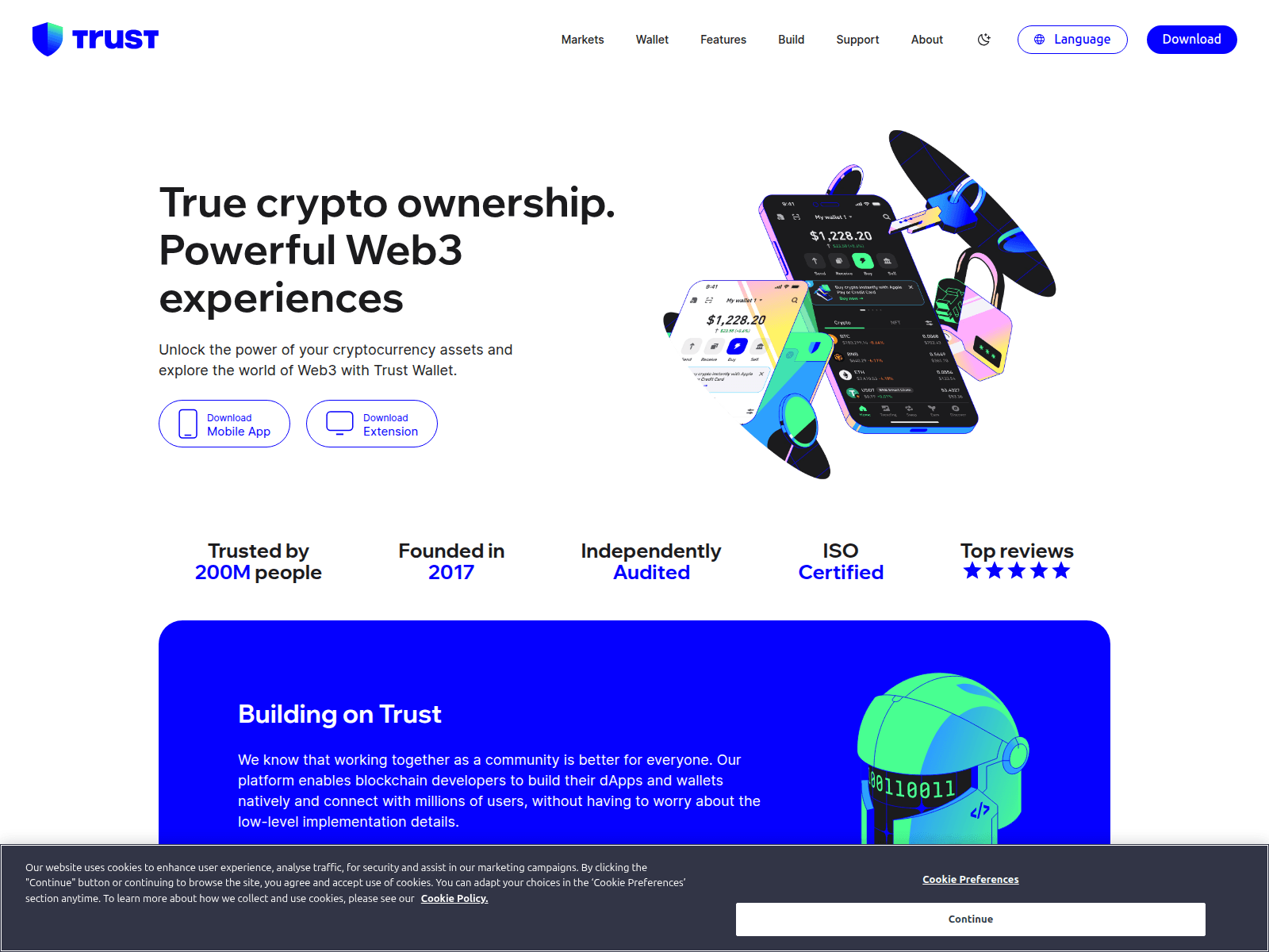 Captura de tela de claim-trust-wallet.com