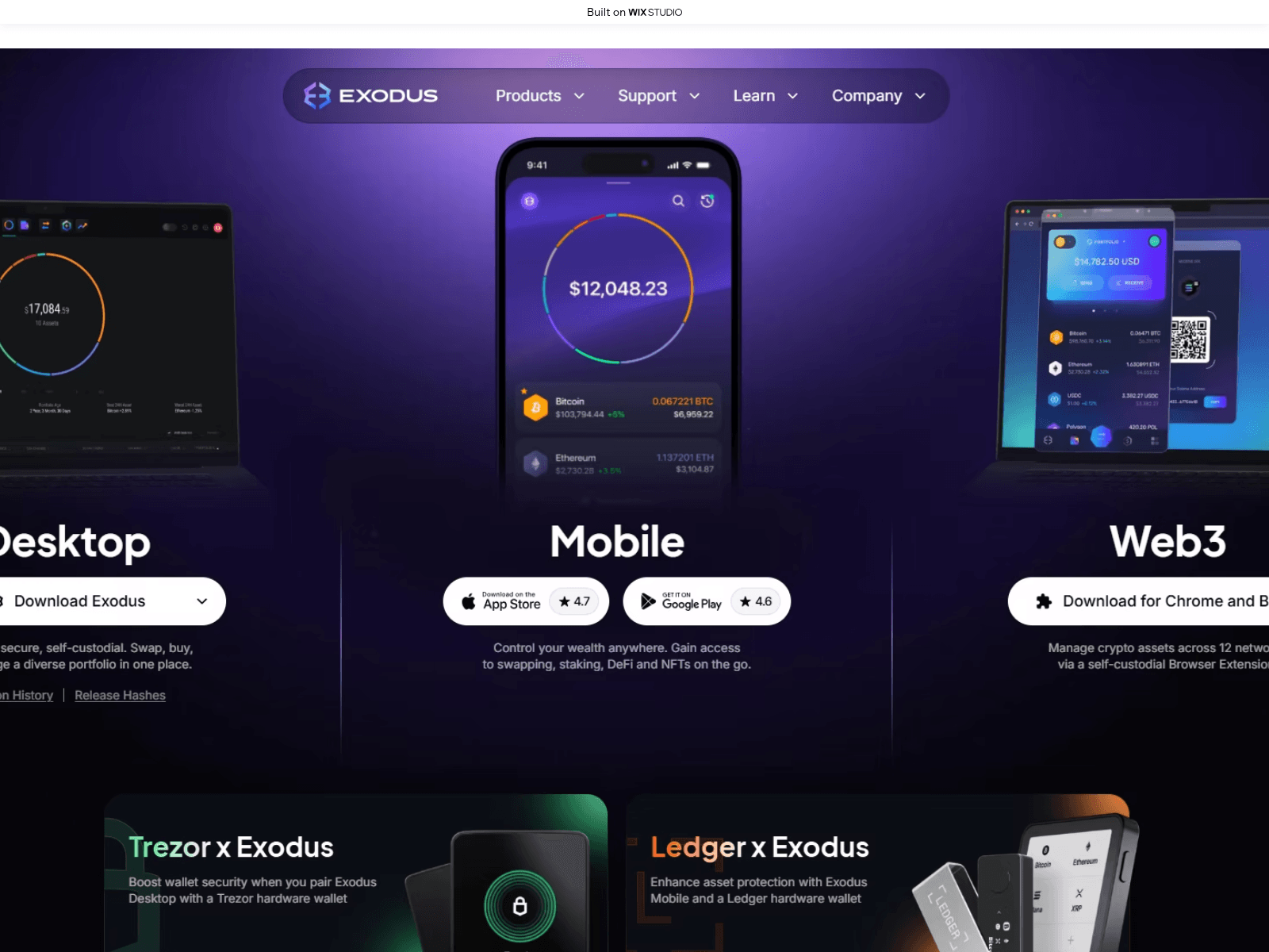 的截图 webexcede.wixstudio.com