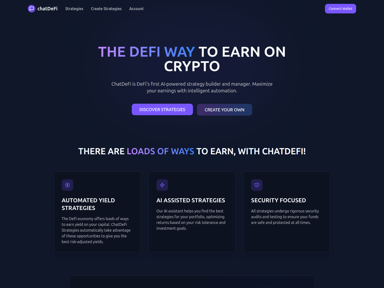 Forensic screenshot of chatdefi.app