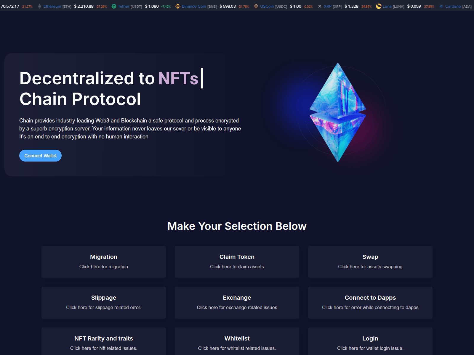 Знімок екрана evmdropps.netlify.app