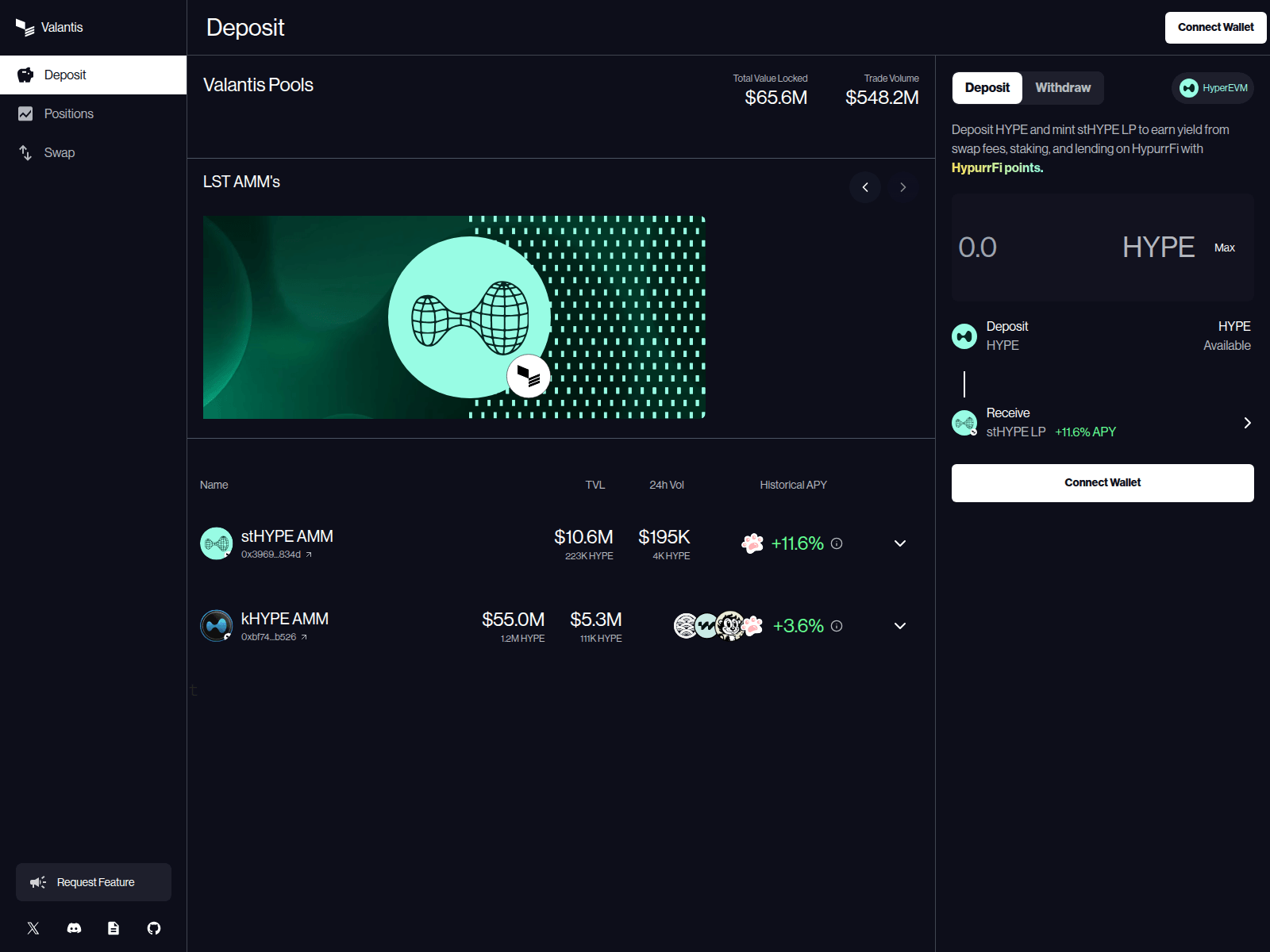 Forensic screenshot of valantis-protocol.xyz