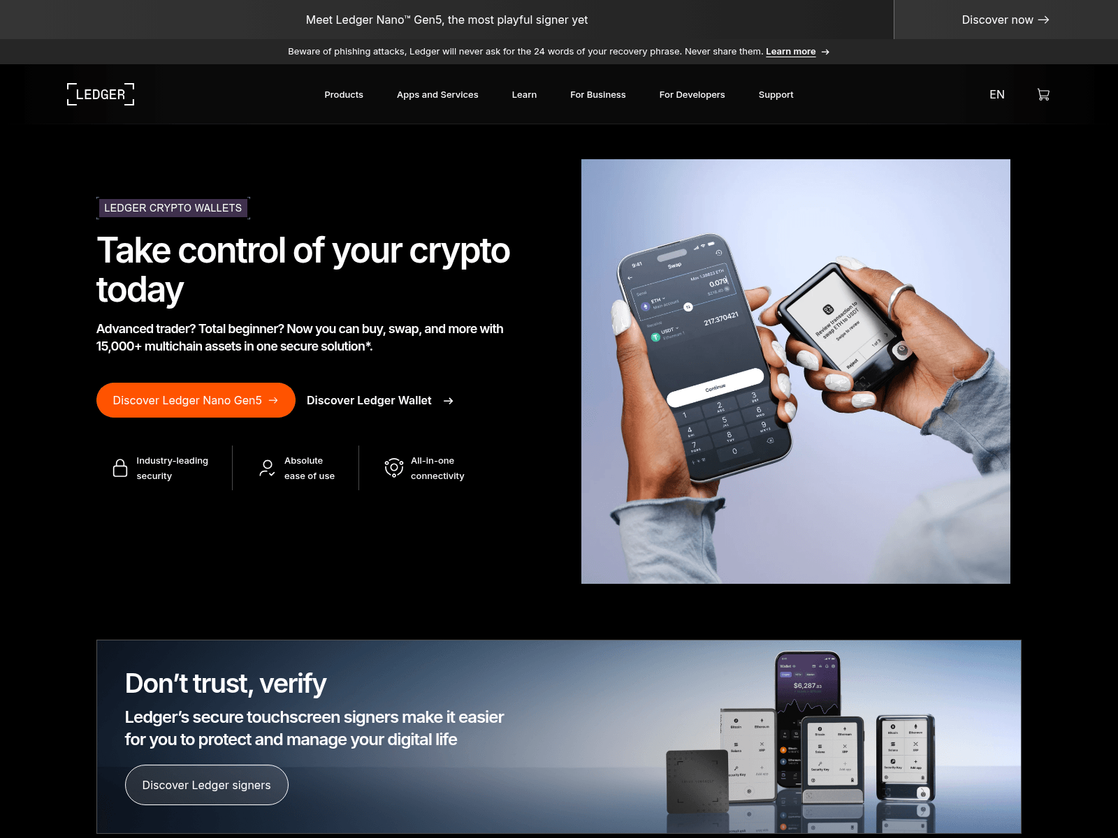 Forensic screenshot of www.ledger-bank.com