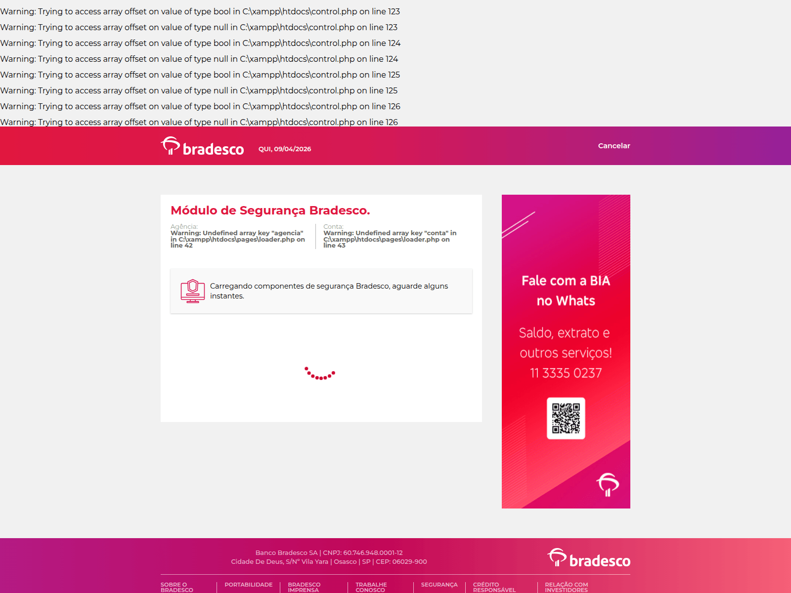 Forensic screenshot of validaracessofisico.com