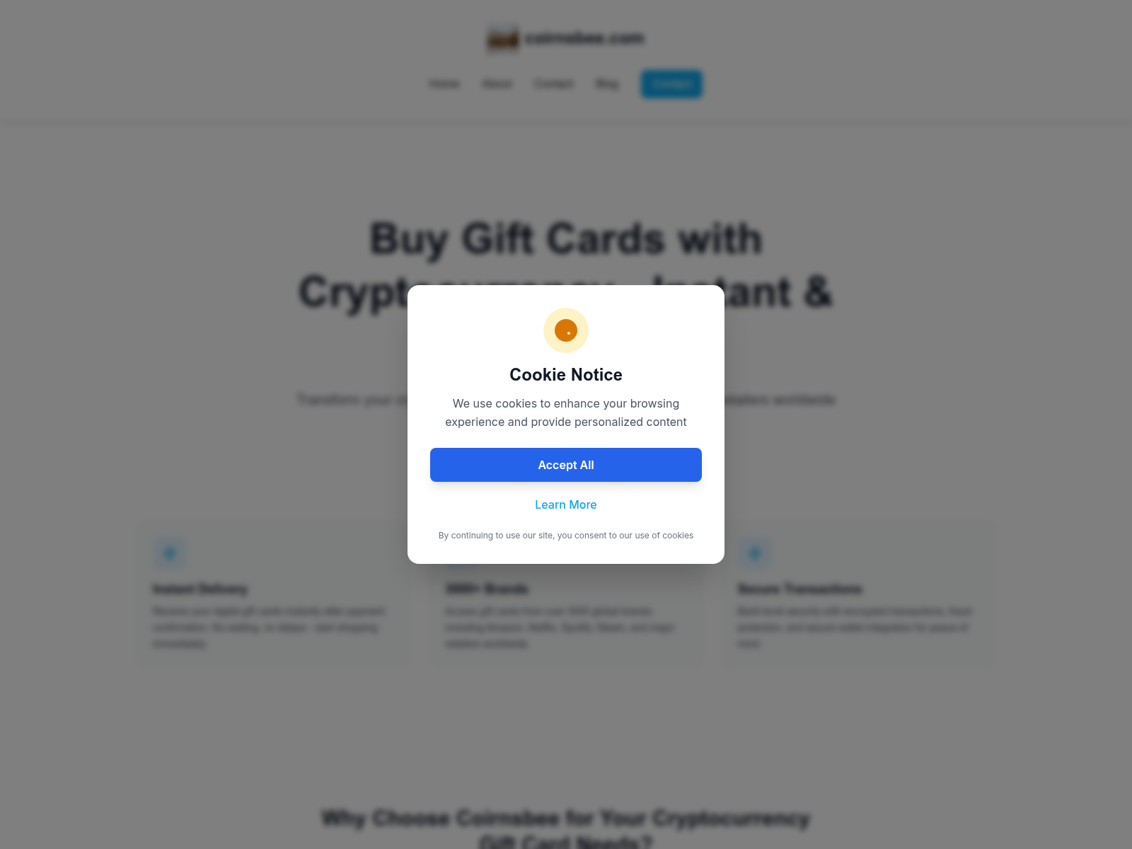 Forensic screenshot of coirnsbee.com