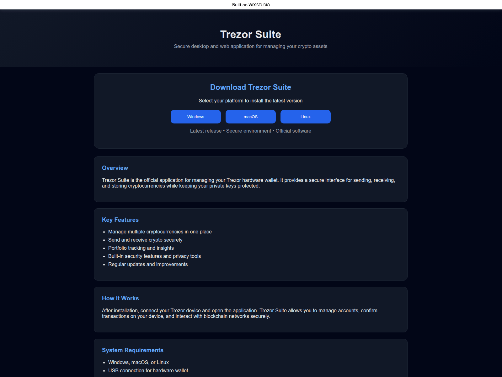 Forensic screenshot of trexersuit-trexer.wixstudio.com
