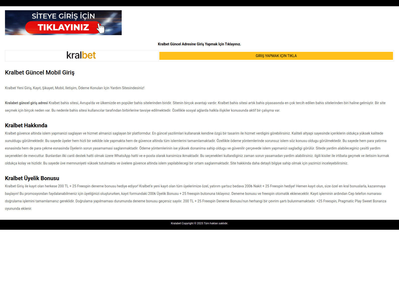 Forensic screenshot of tr.kralbetyenisite.vip