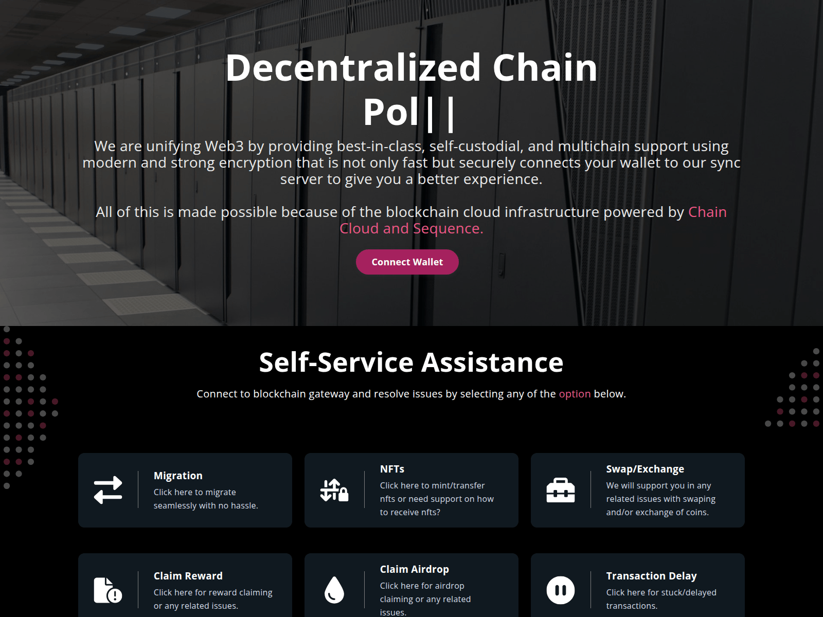 Forensic screenshot of decentralizemainnet.pages.dev