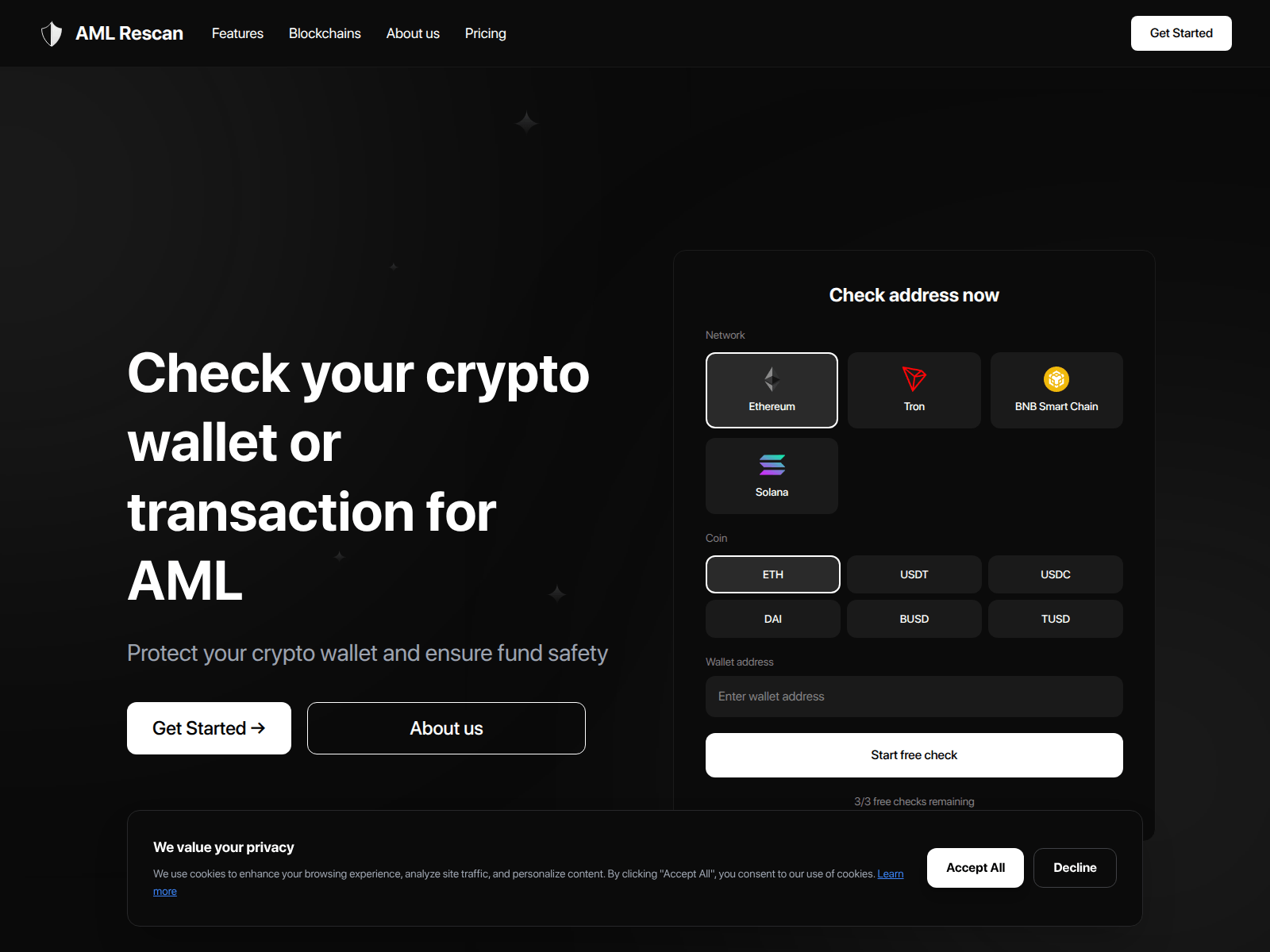Forensic screenshot of aml-rescan.cc