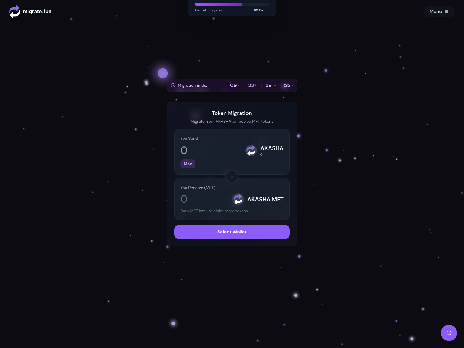 Forensic screenshot of migrate.fun-akasha.pro