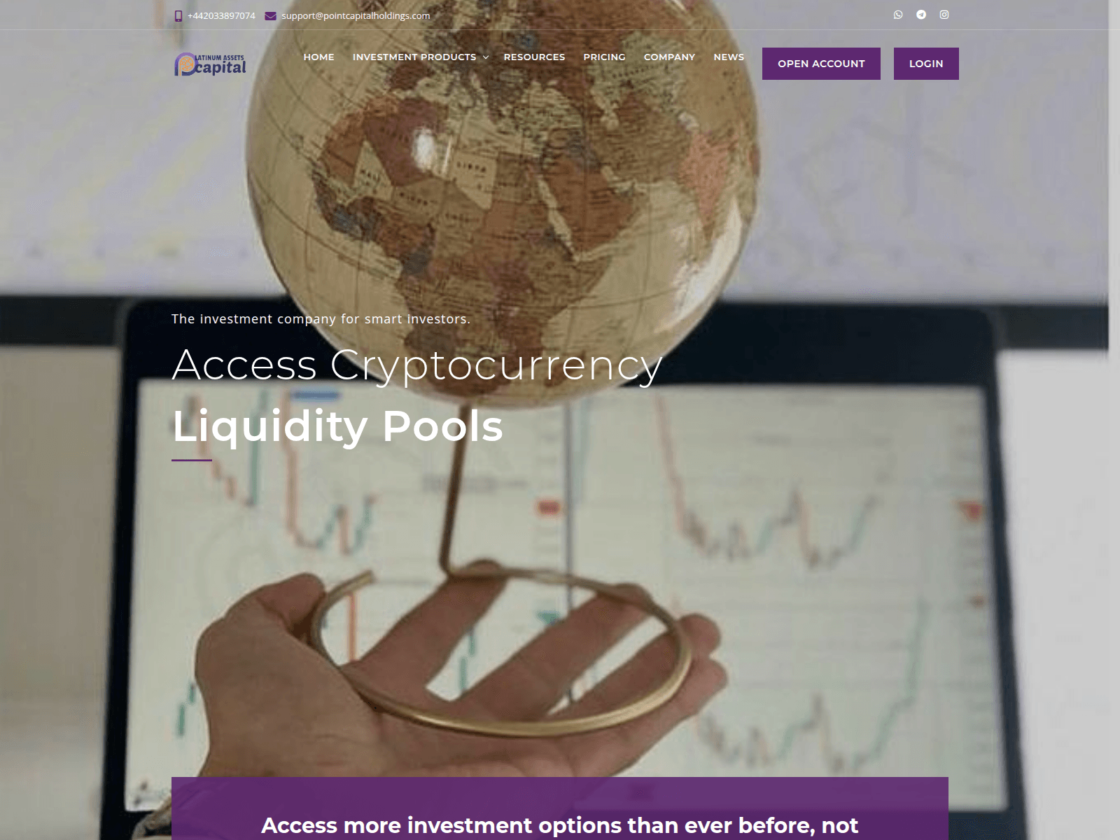 Screenshot of pointcapitalholdings.com