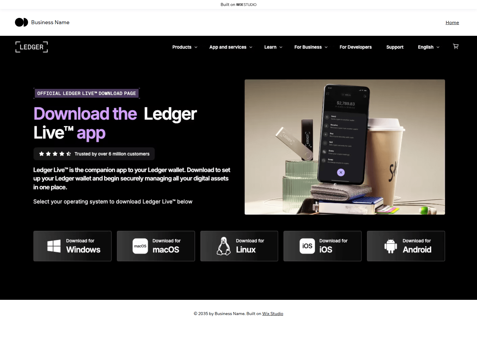 Screenshot von starte-live.wixstudio.com