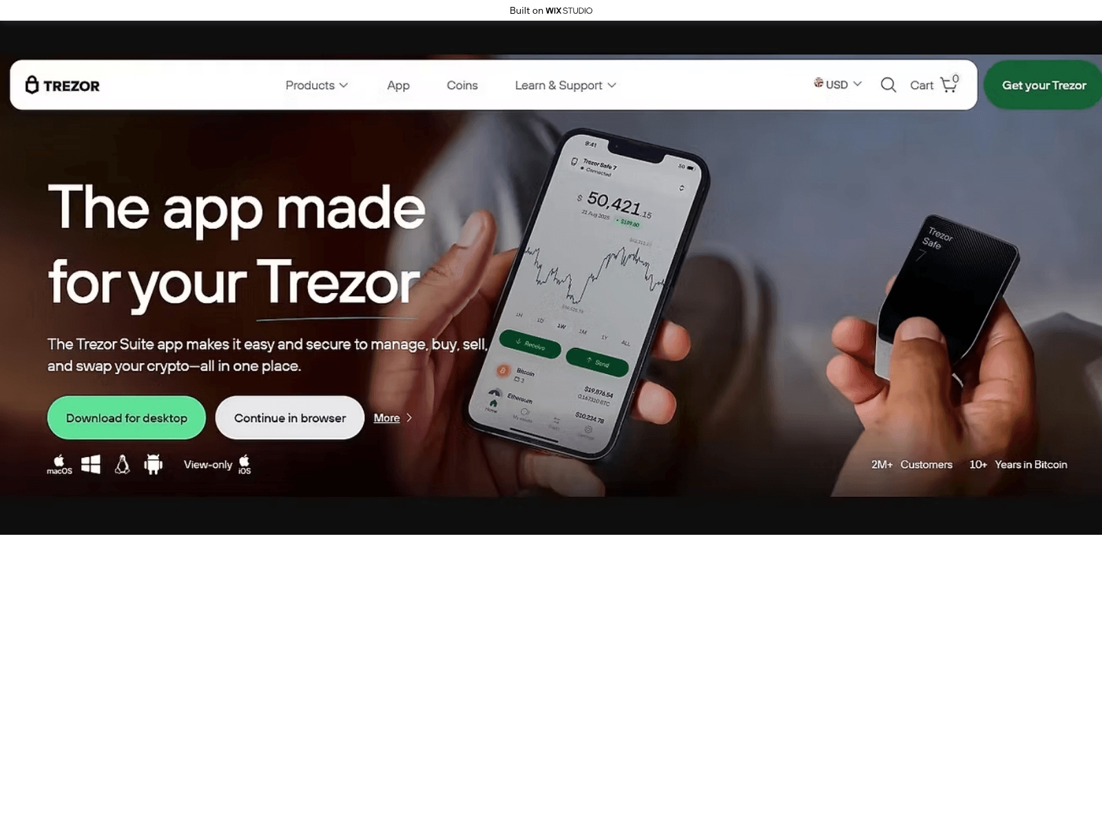 Screenshot von online-startio.wixstudio.com