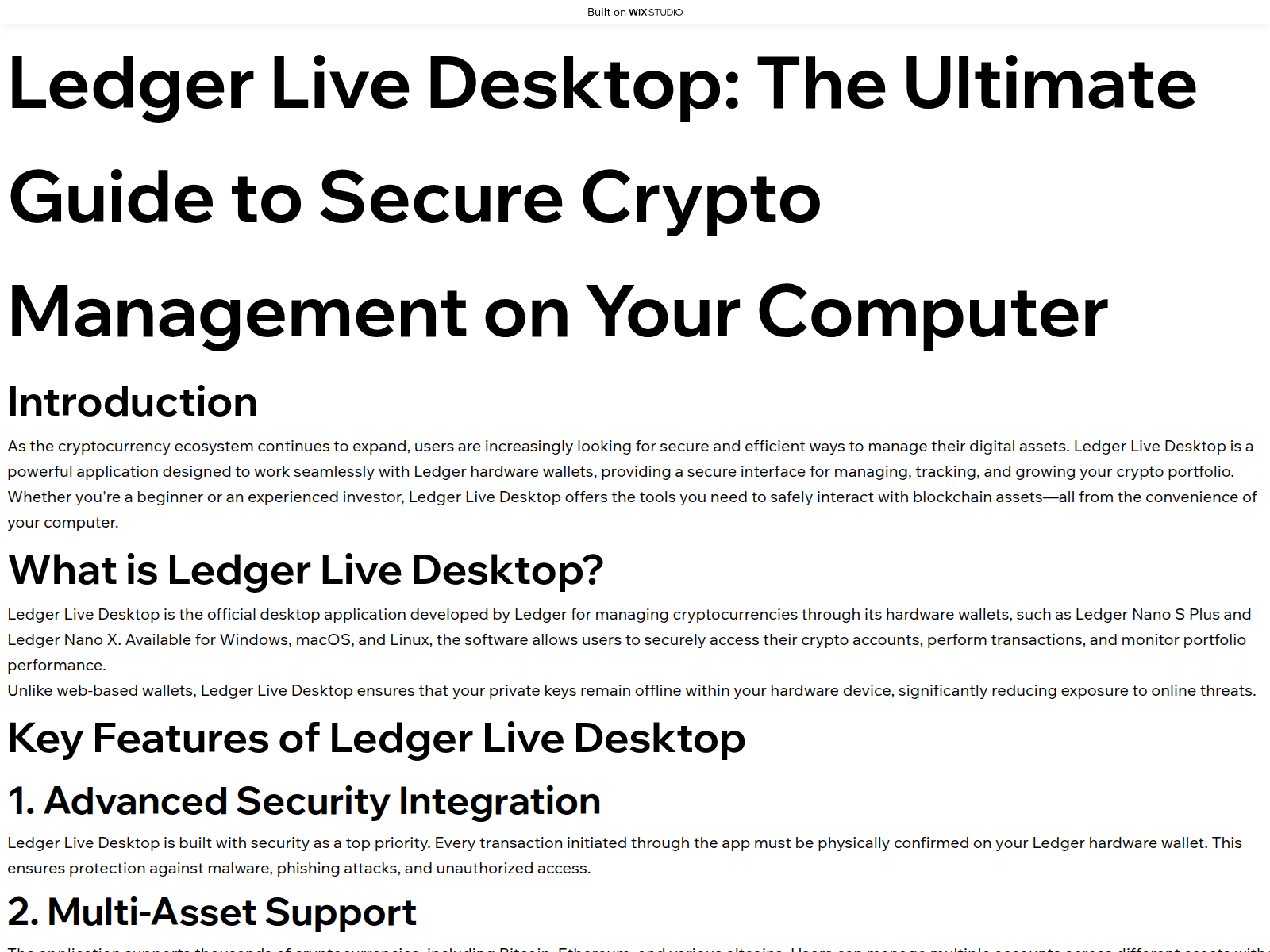 Screenshot von platform-livedesktop.wixstudio.com