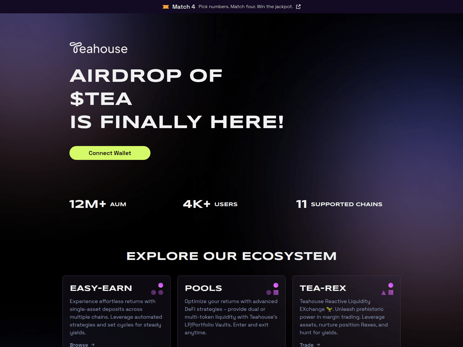 Forensic screenshot of teahousefinance.app