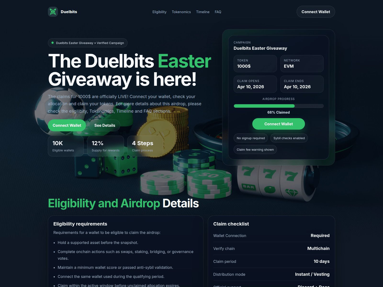 Forensic screenshot of duelbit.app