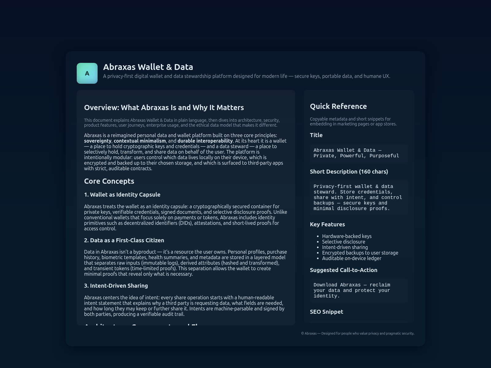 Forensic screenshot of abrxas-wallet-en.pages.dev