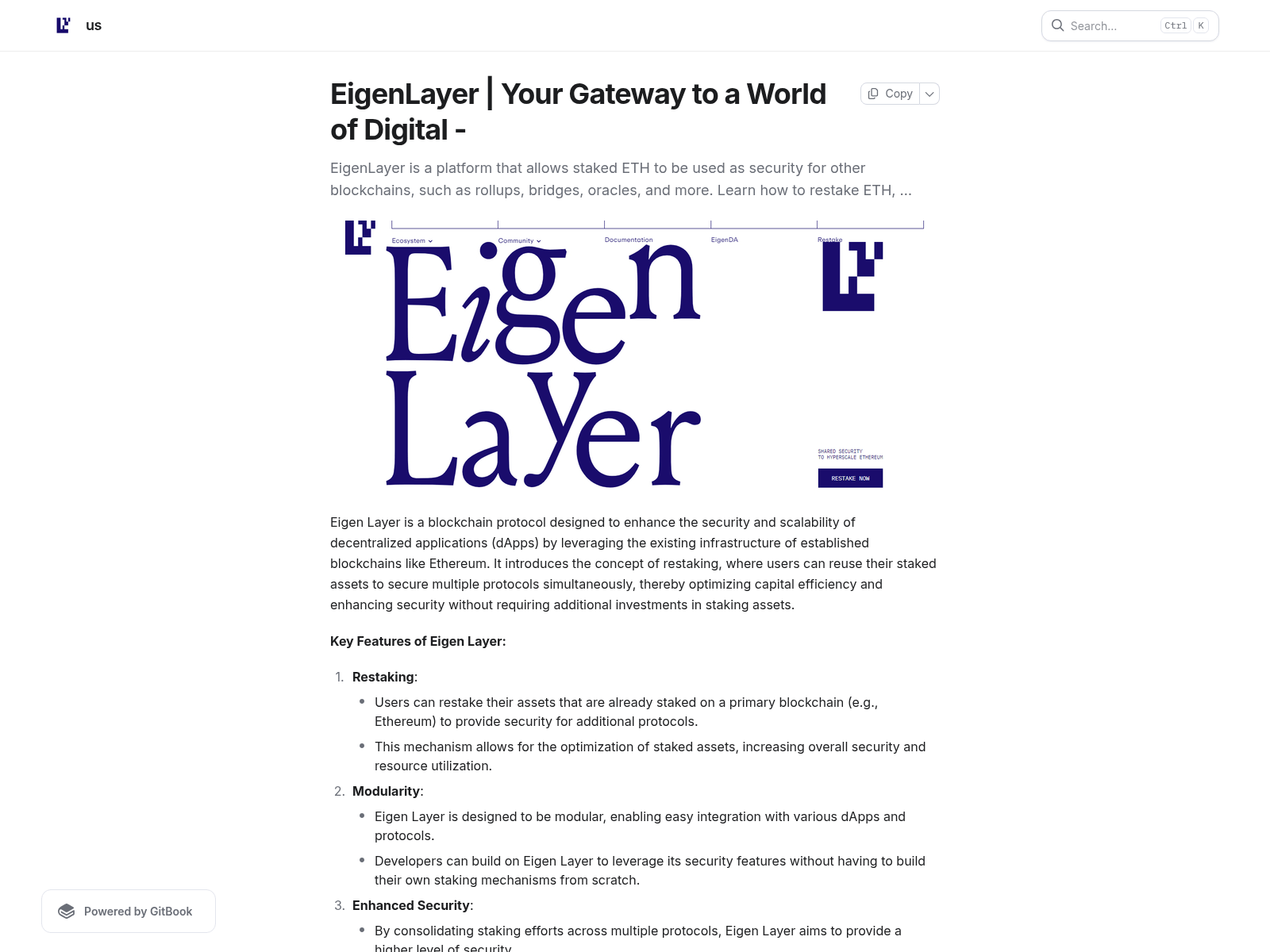 Forensic screenshot of learn-eigen.gitbook.io