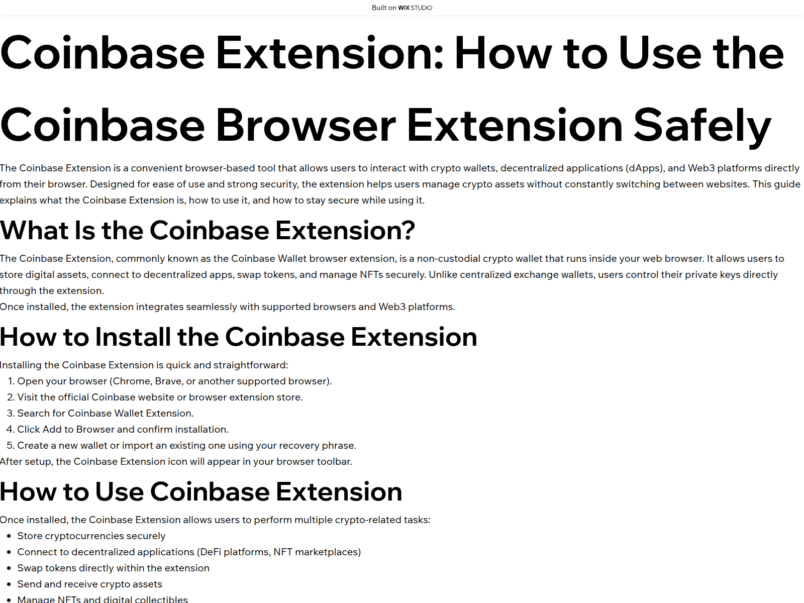 Forensic screenshot of webextension.wixstudio.com