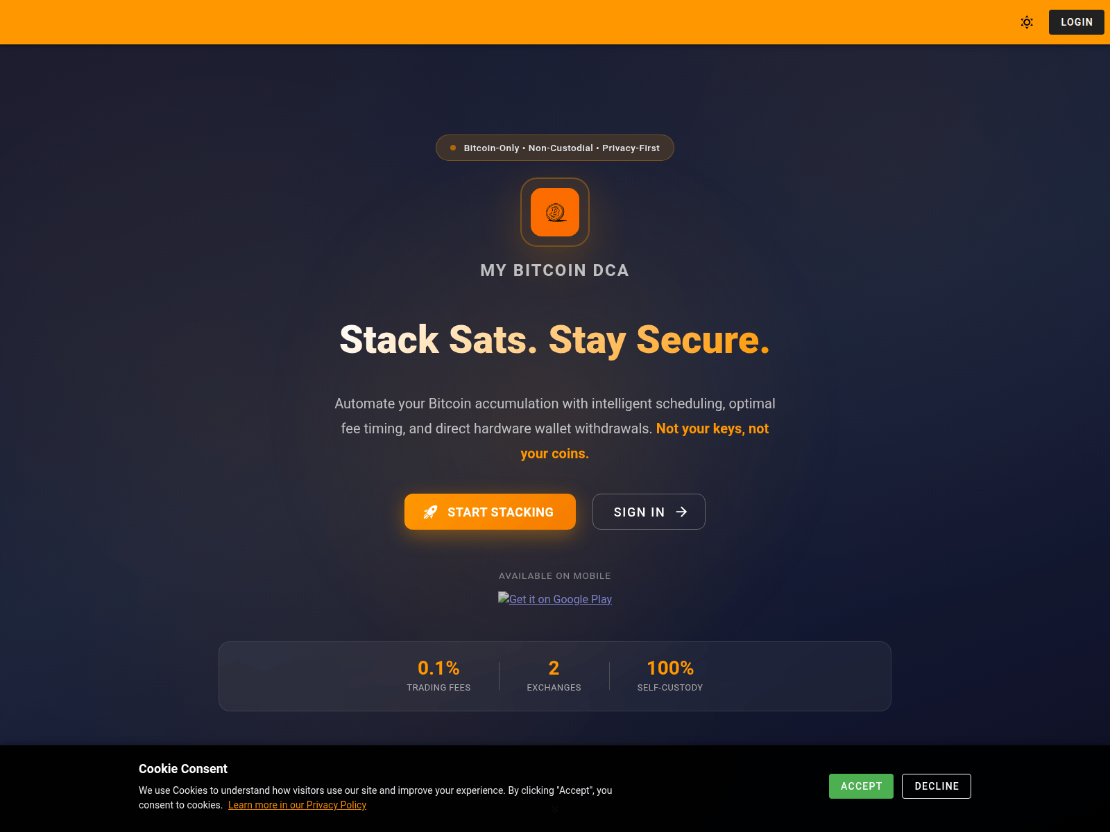Screenshot of www.mybitcoindca.com