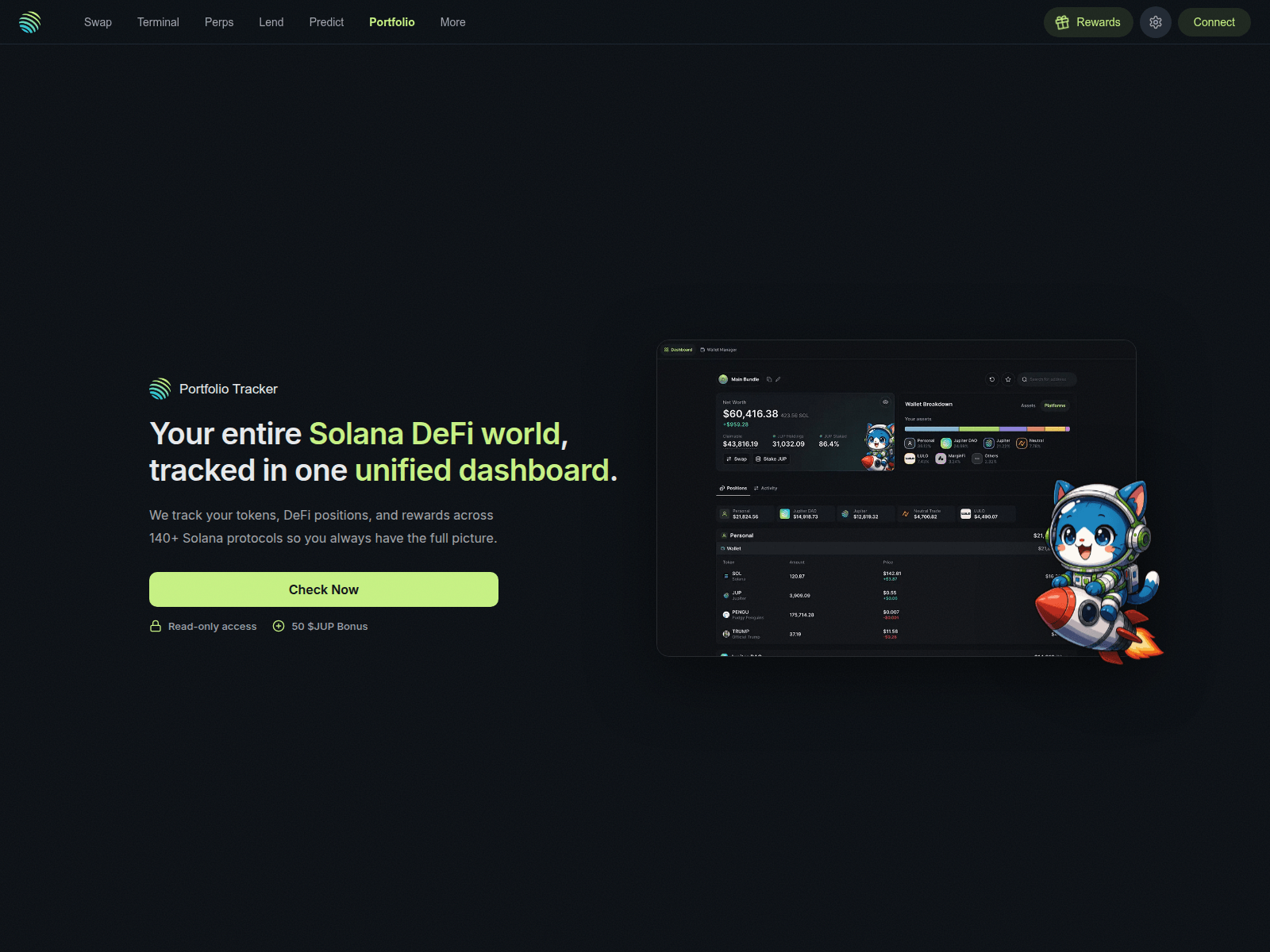Forensic screenshot of jupiter-portfolio.xyz
