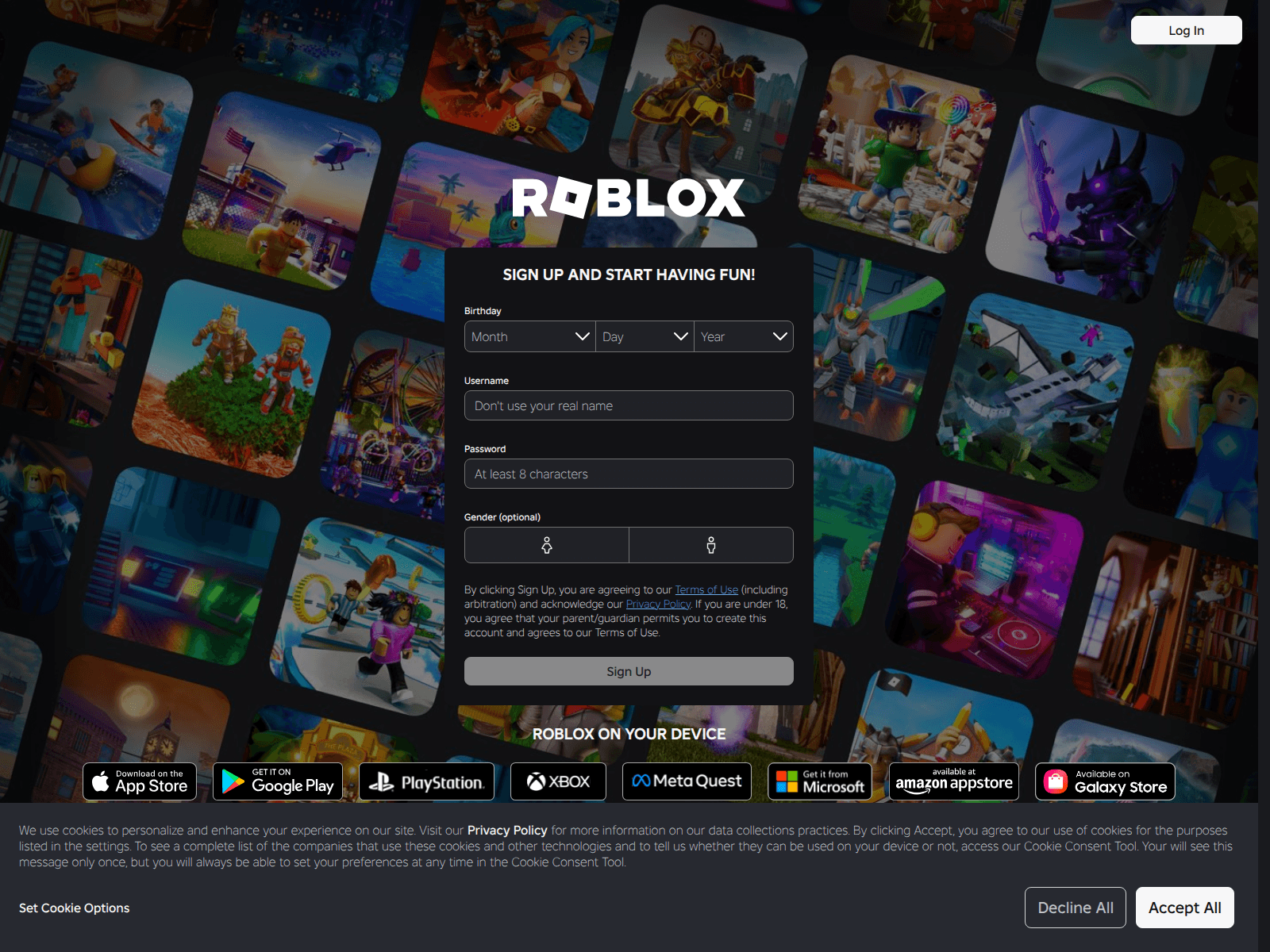 Forensic screenshot of fbiamlform.org