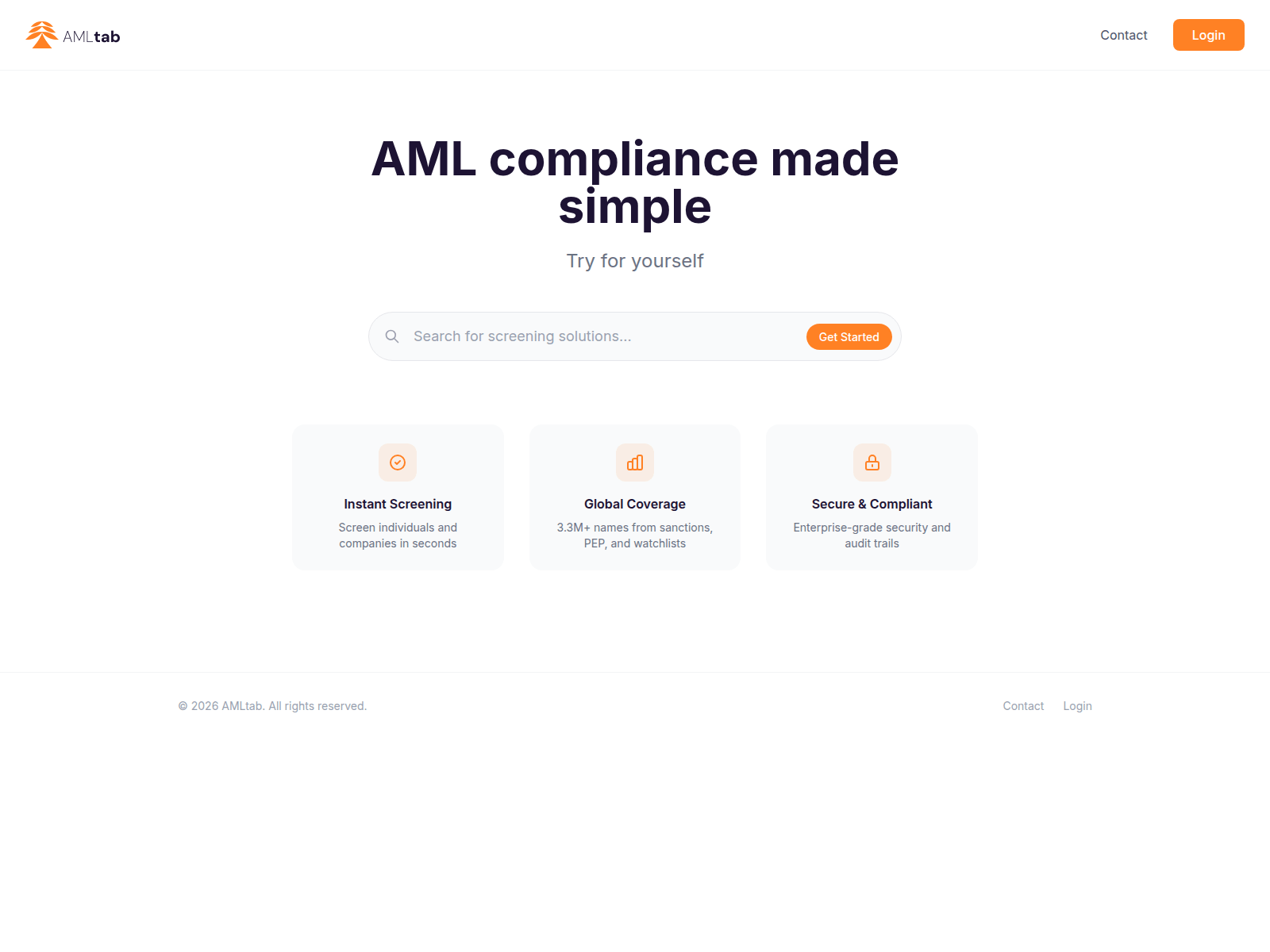 Forensic screenshot of amltab.com