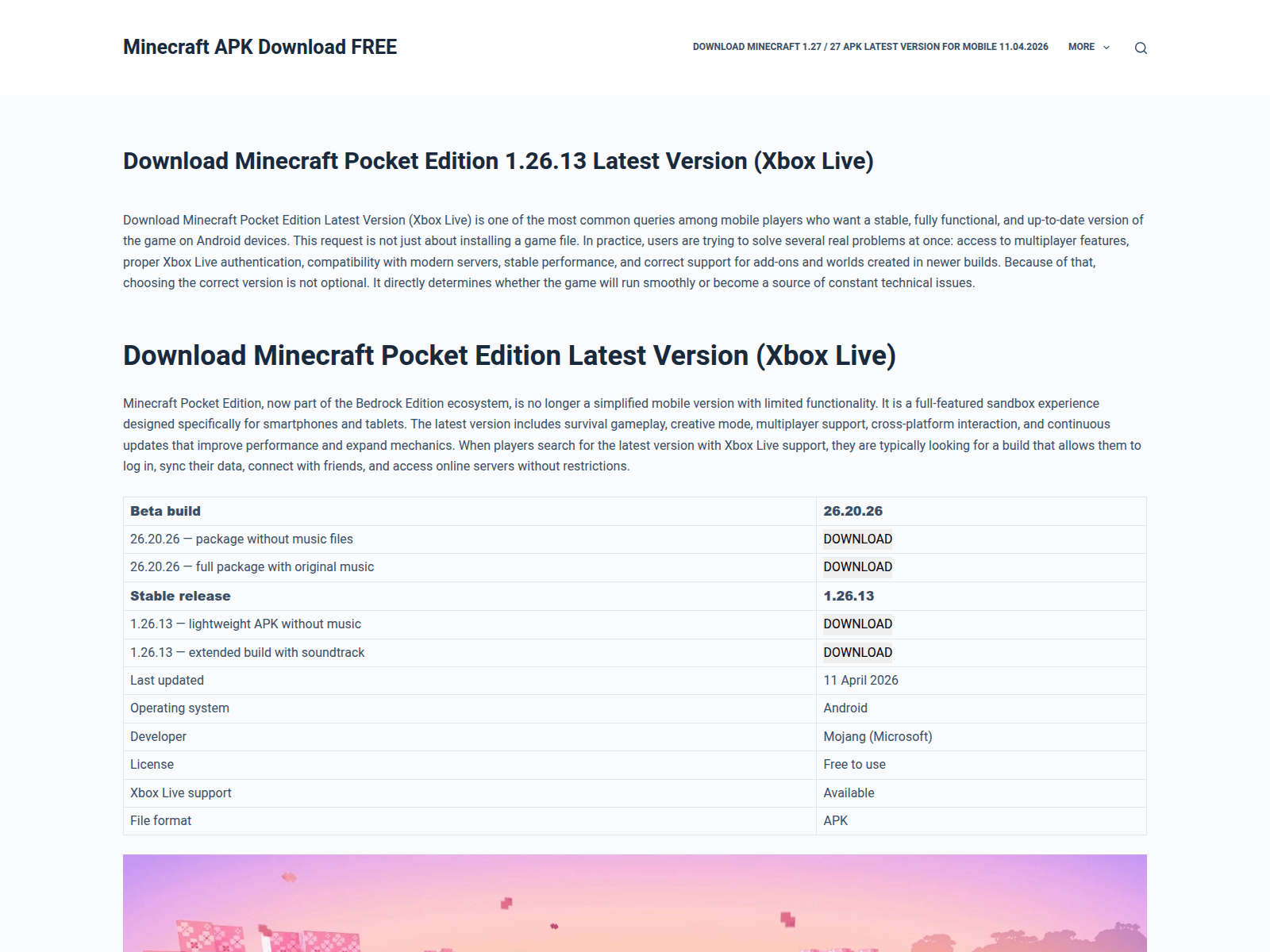 Forensic screenshot of minecraft-apk-download.org