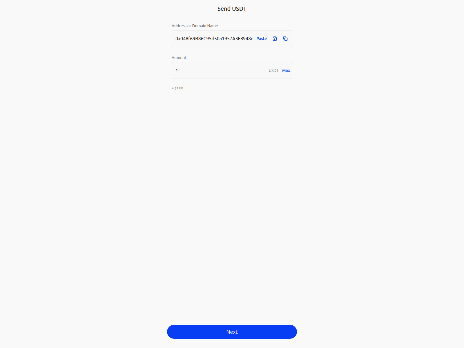 Forensic screenshot of trust-send-usdt.netlify.app
