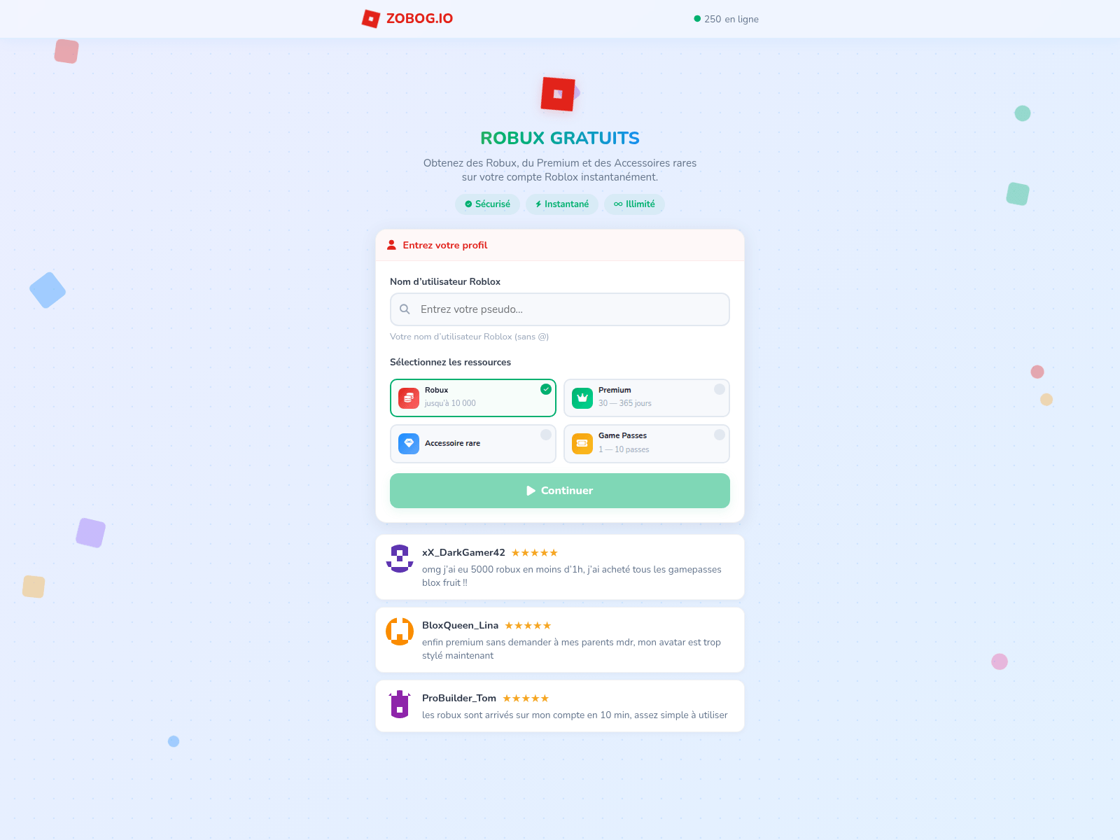 Forensic screenshot of zobog.io