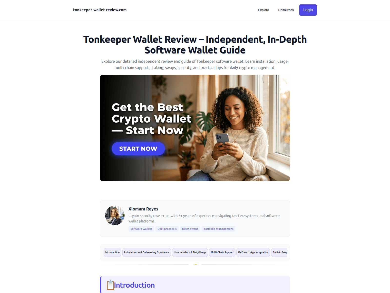 Forensic screenshot of tonkeeper-wallet-review.com