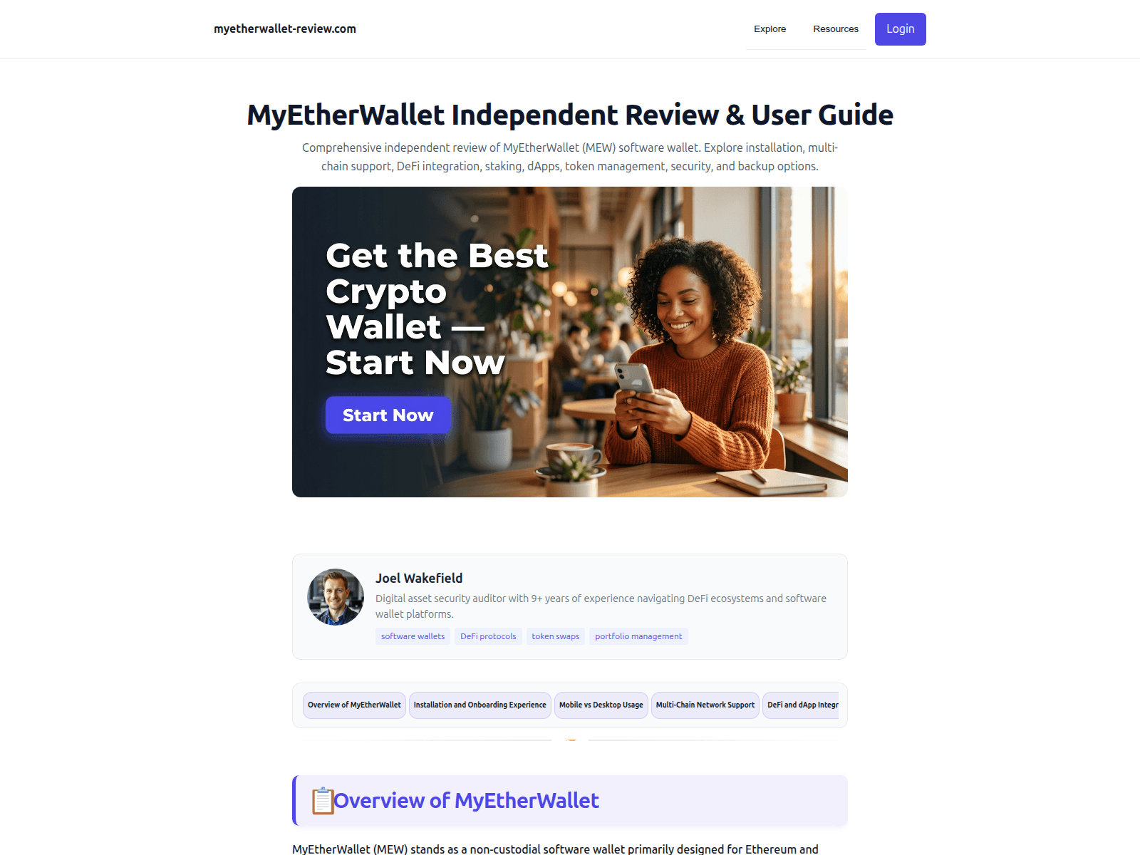 Forensic screenshot of myetherwallet-review.com