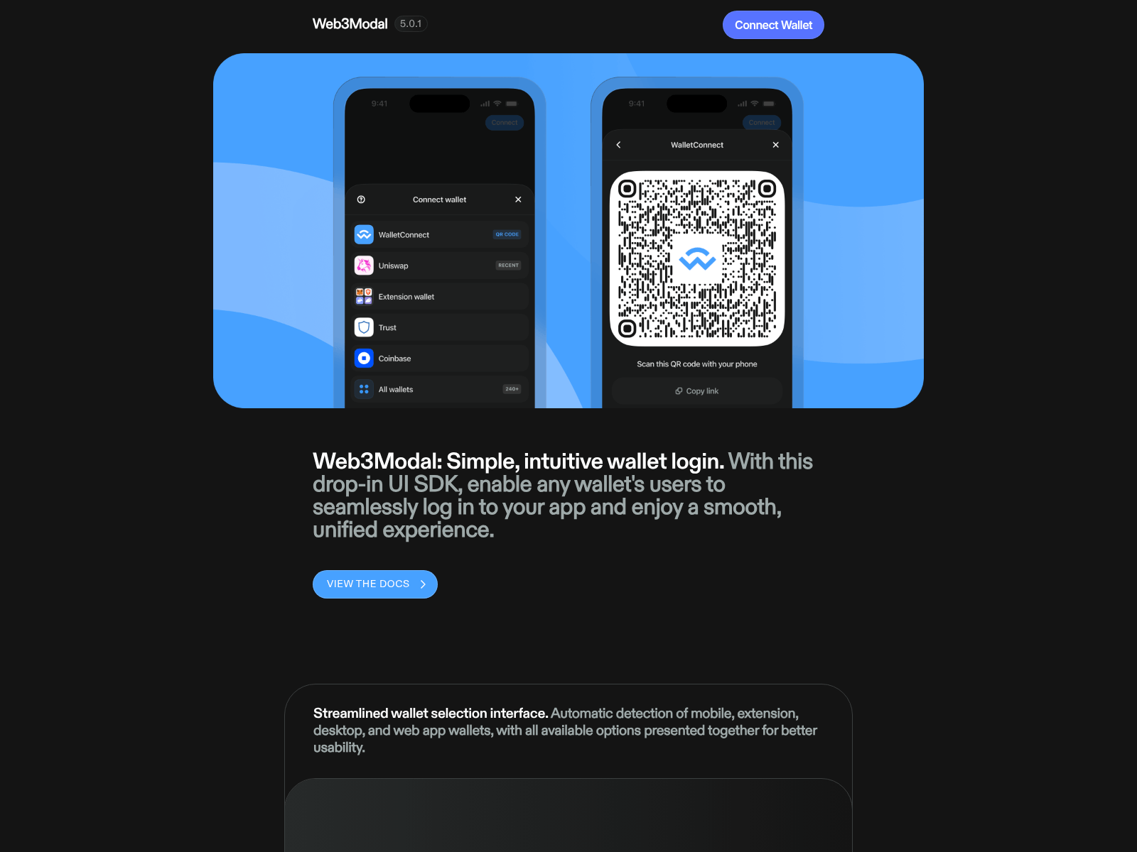 Forensic screenshot of web3modal-docs.pages.dev