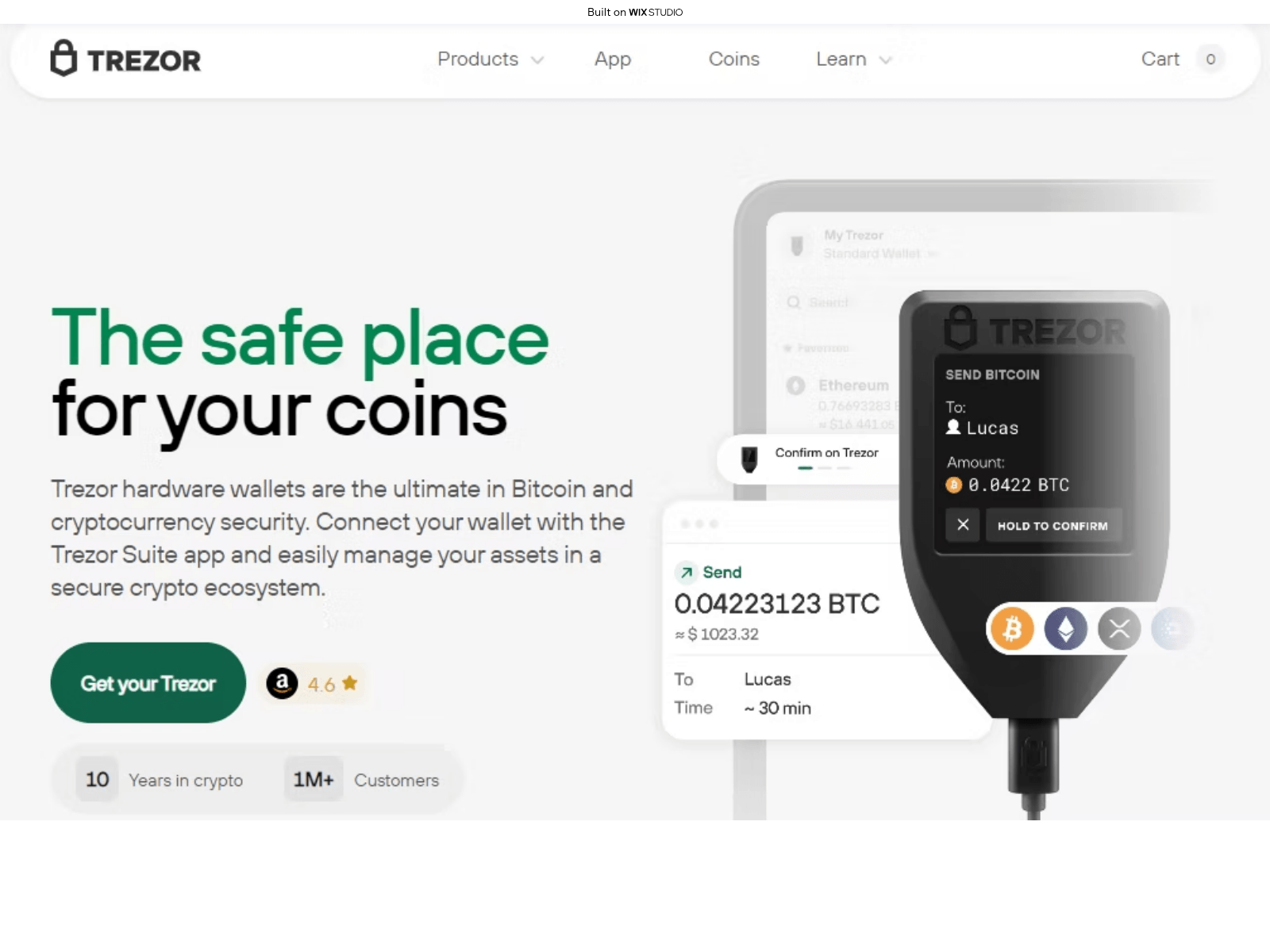 Forensic screenshot of eng-tresuite-trezo.wixstudio.com