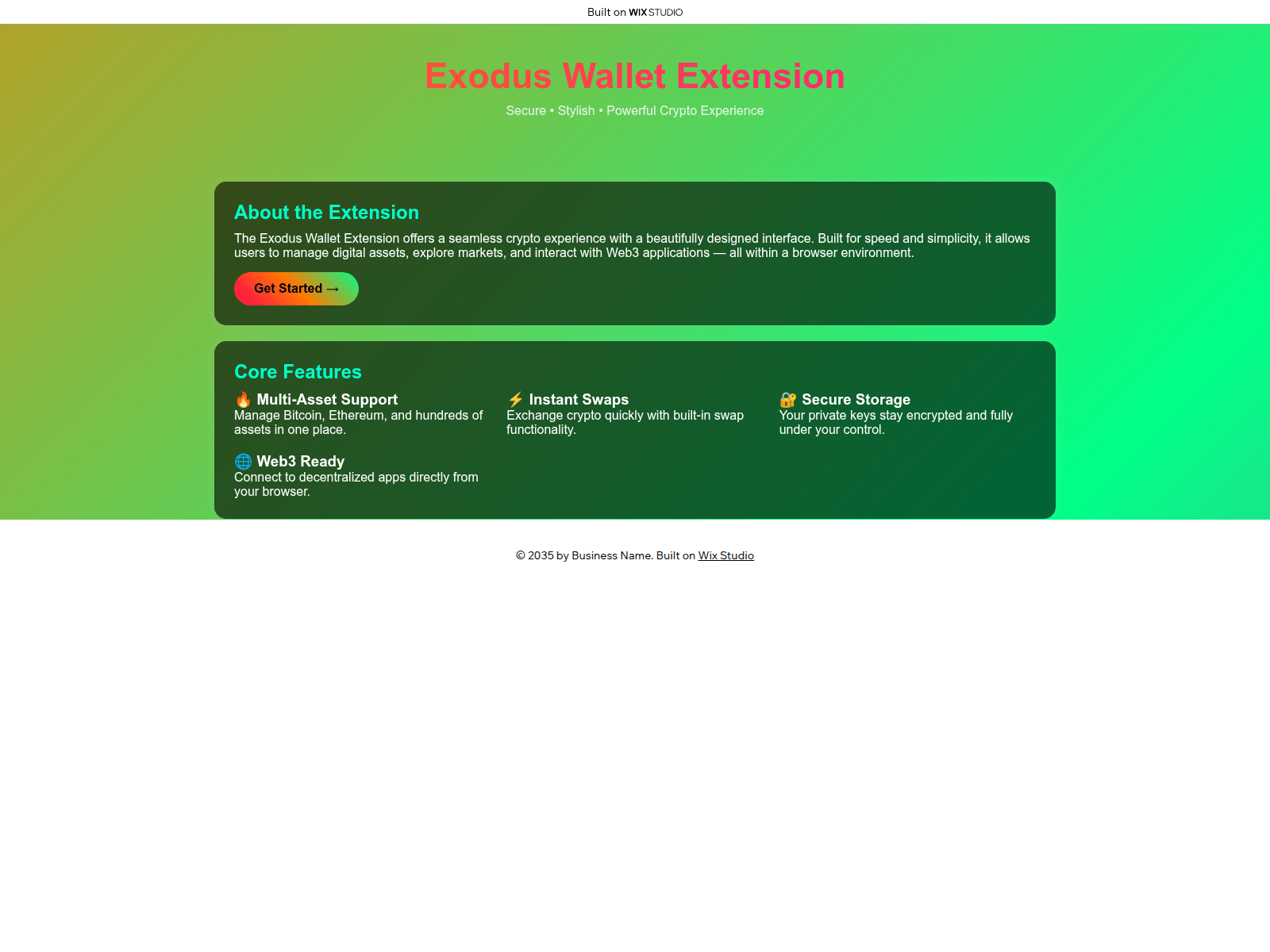 Forensic screenshot of extension-apps.wixstudio.com