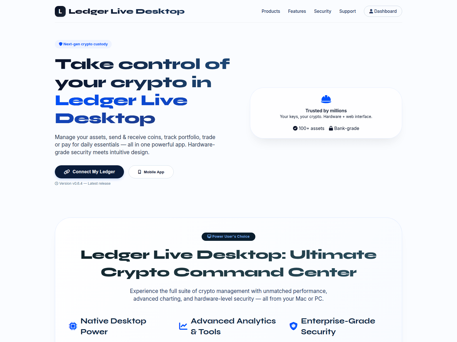 Forensic screenshot of app.ledglive.com