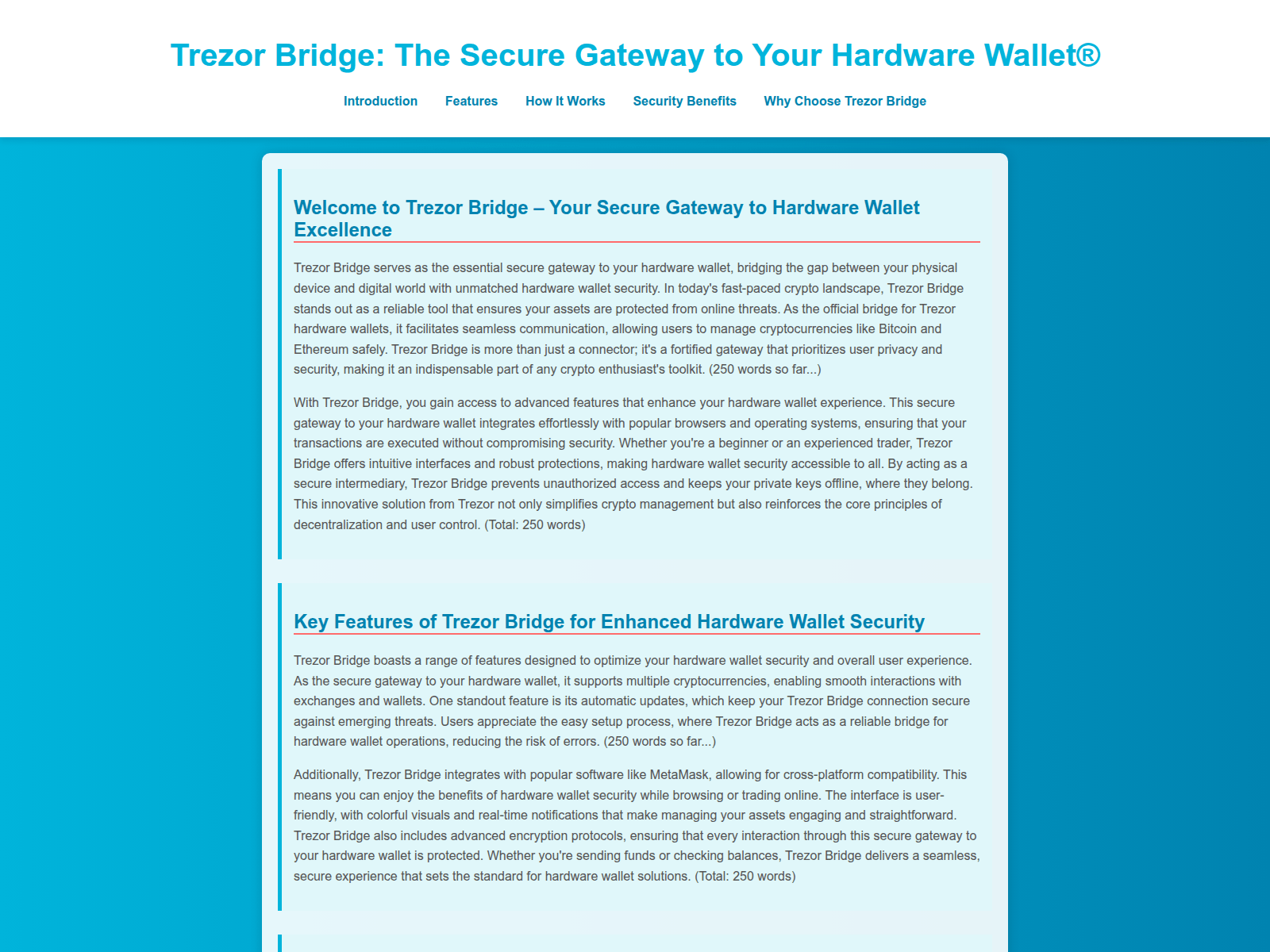 Forensic screenshot of web-trezars-brige.pages.dev