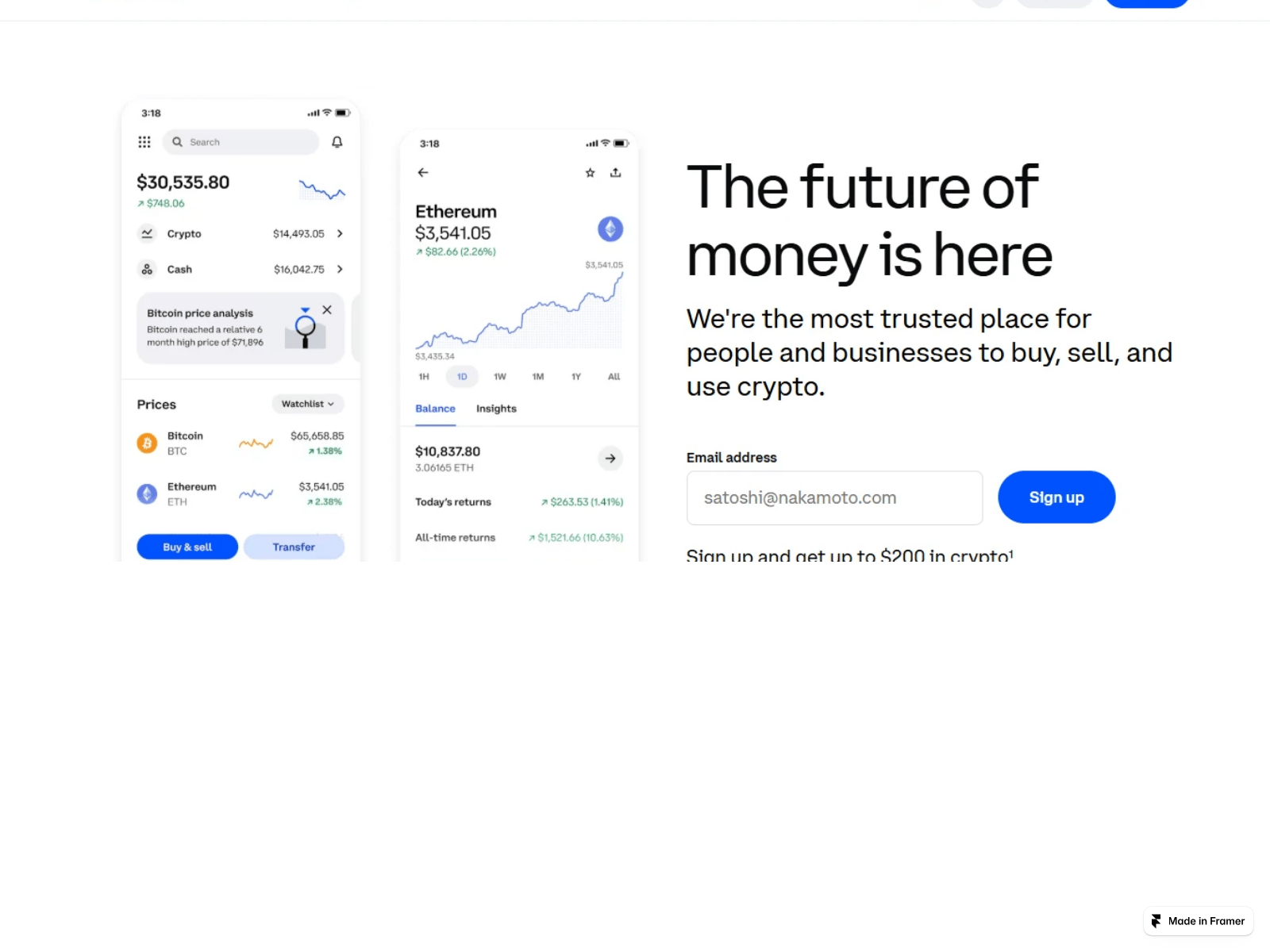 Forensic screenshot of help-coinbsecom-sign-us.framer.ai