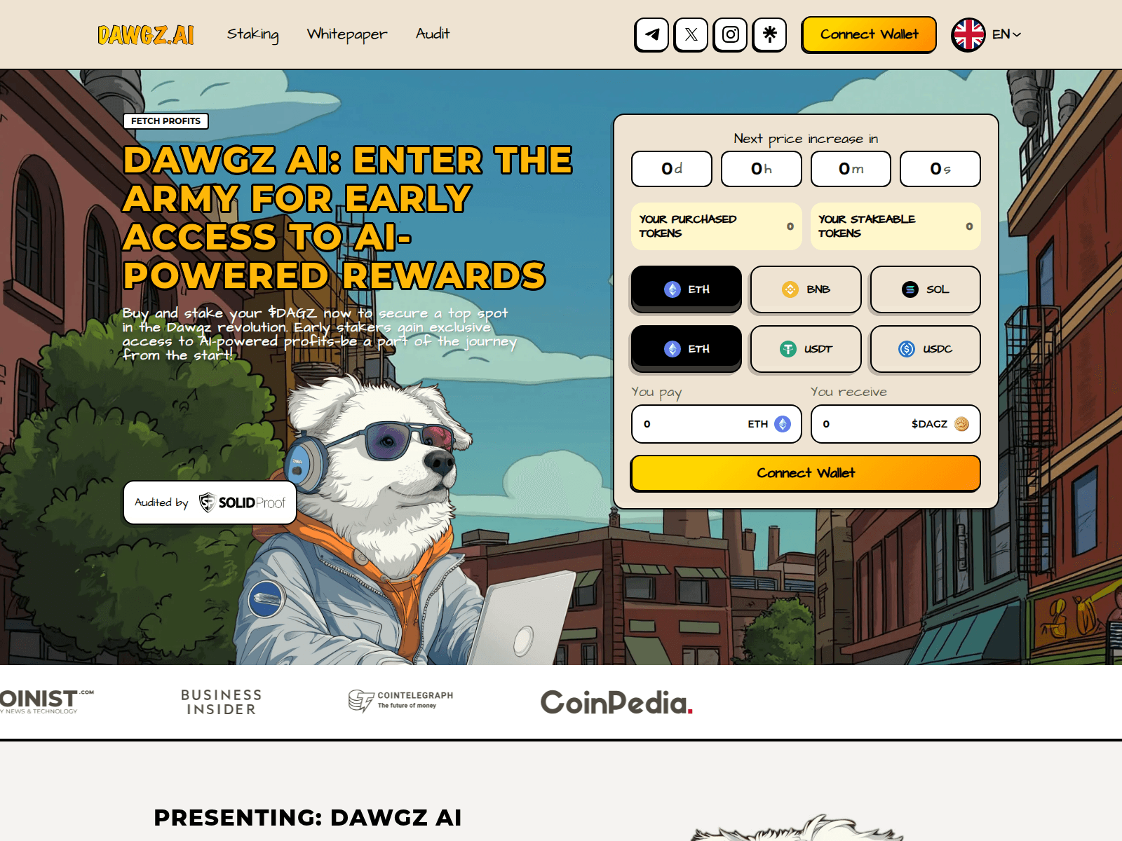 Forensic screenshot of dawgzai.pages.dev
