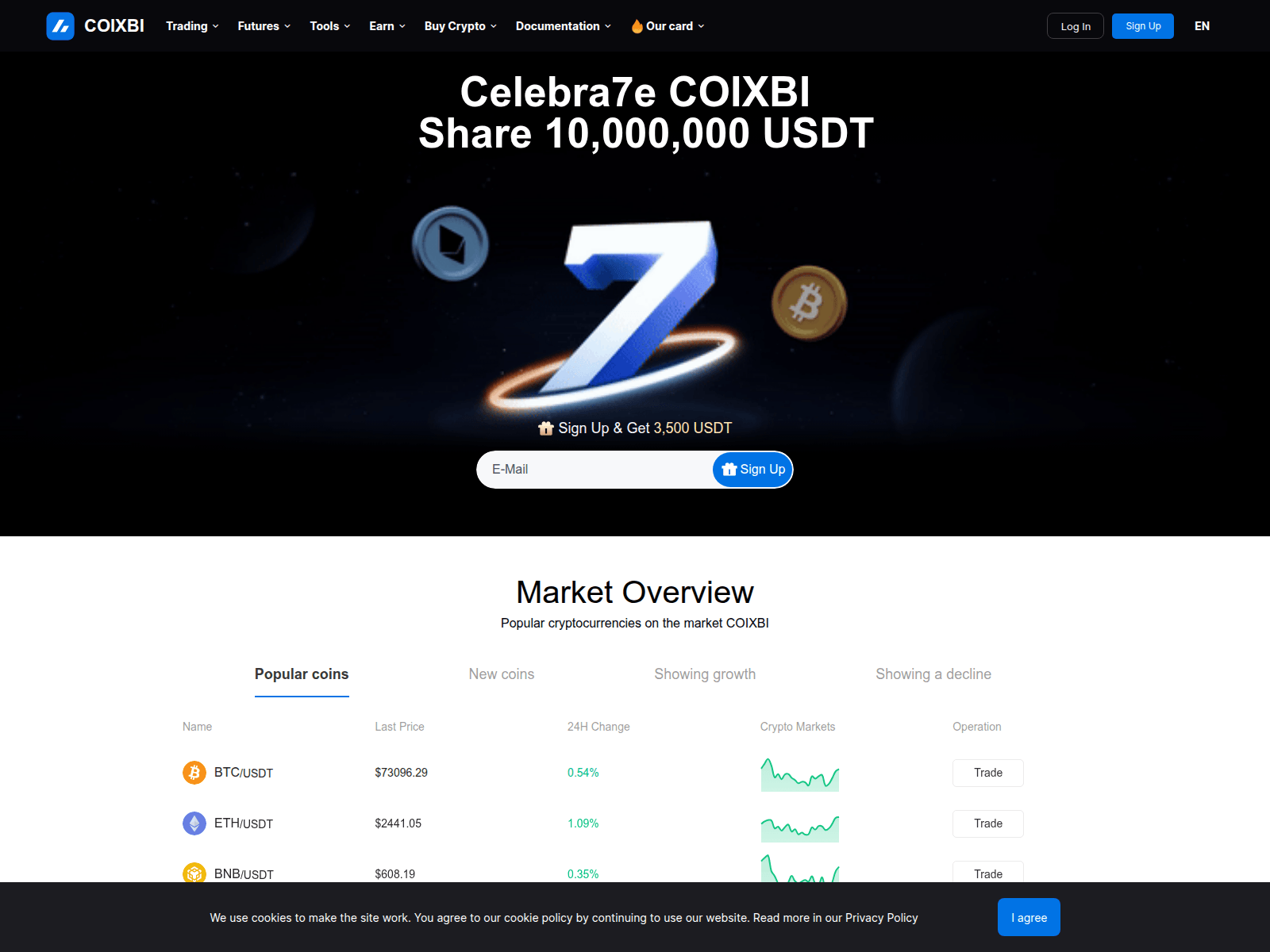 Screenshot of coixbi.com