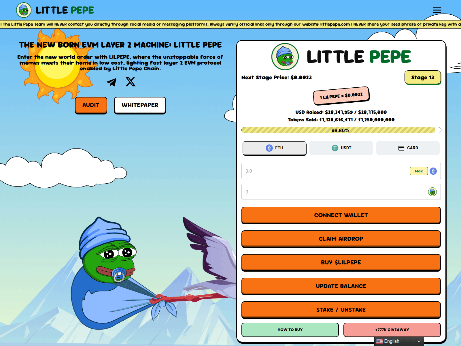 Forensic screenshot of littlepepe-live.xyz