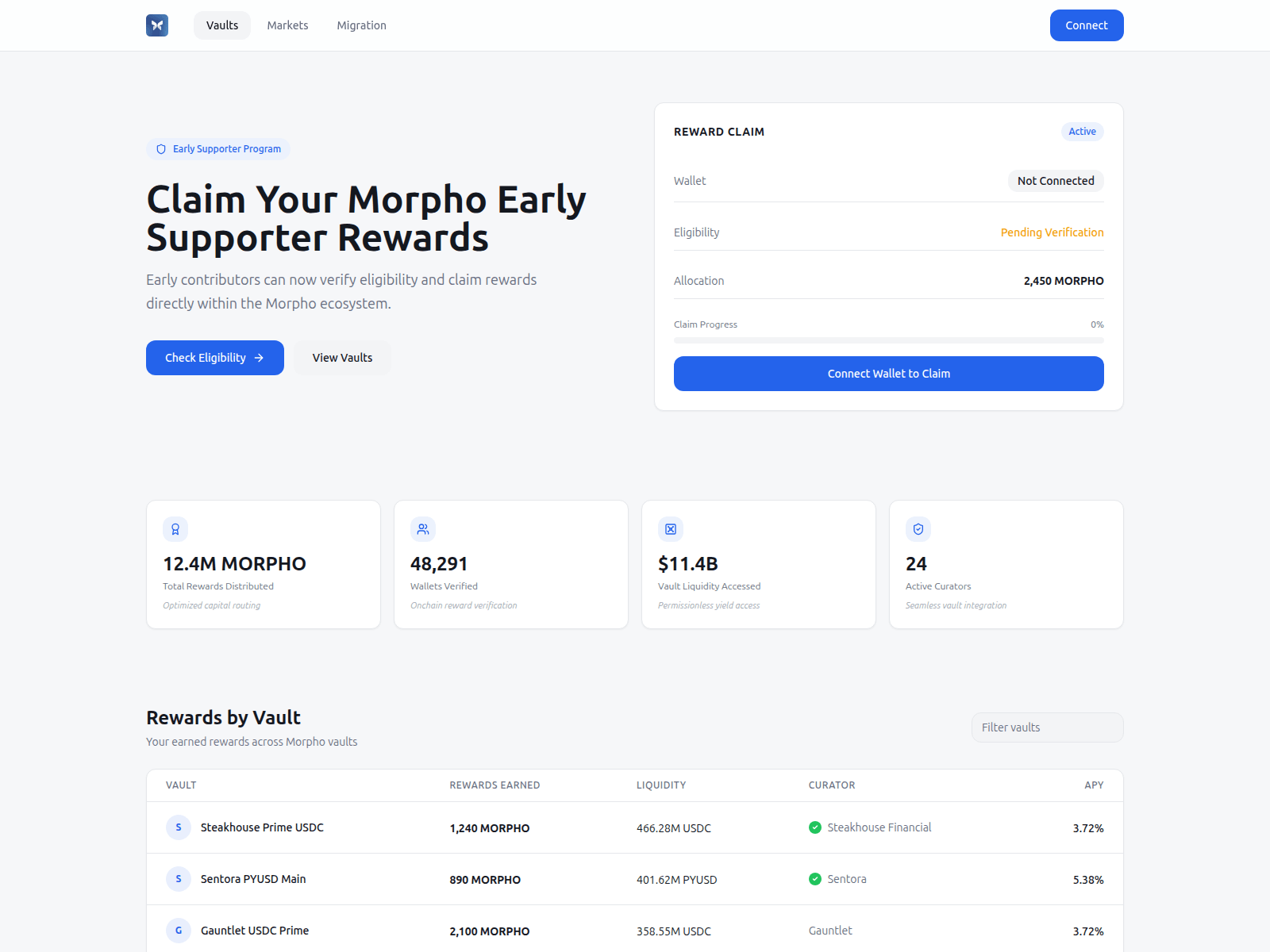 Forensic screenshot of morpho-rewards.live