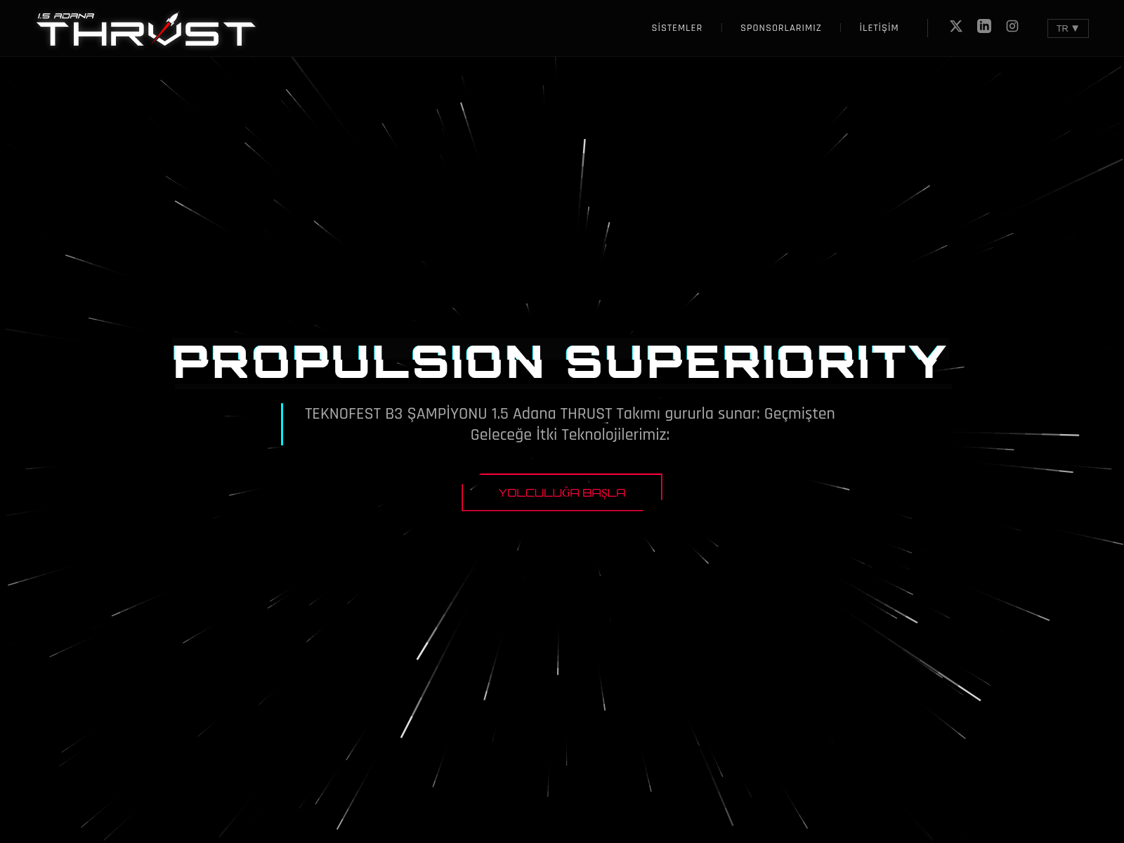 Forensic screenshot of thrust-website.pages.dev