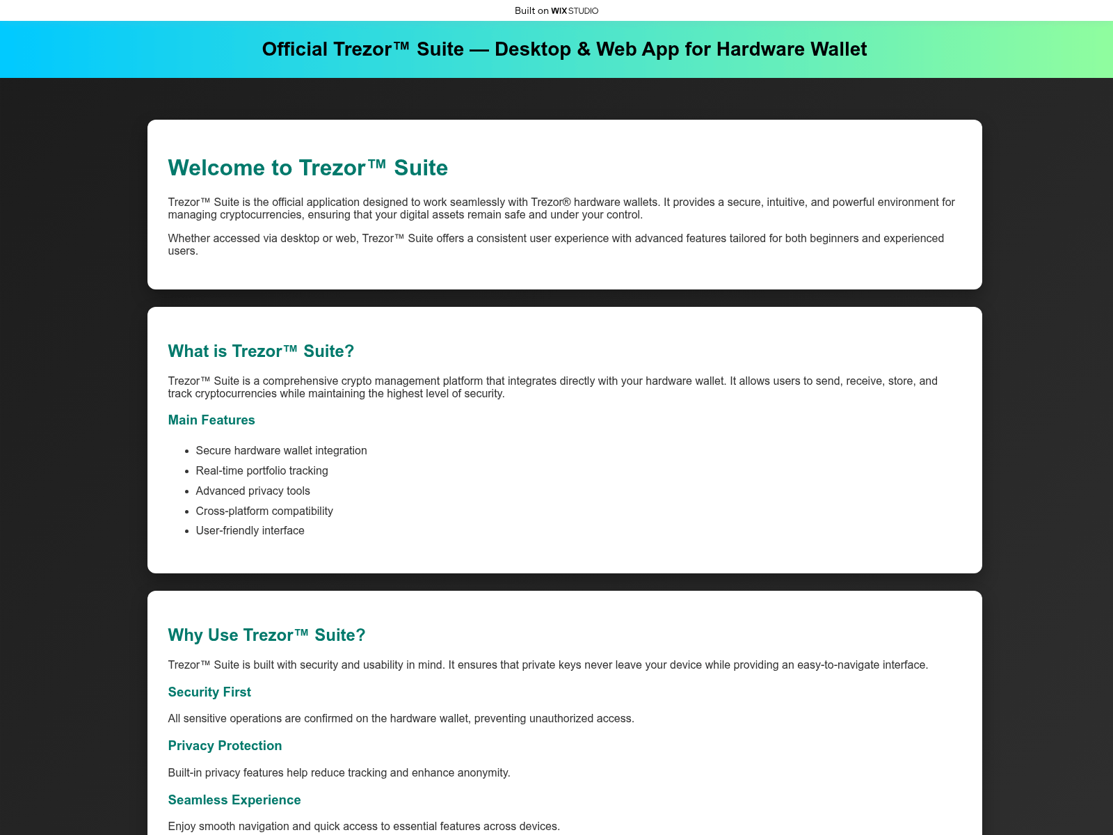 Forensic screenshot of eng-trzersuite.wixstudio.com