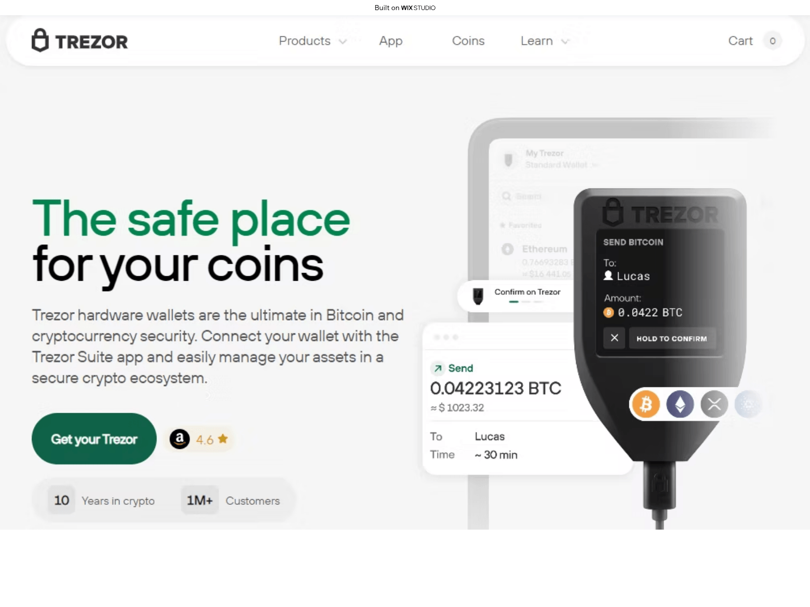 Forensic screenshot of trezsuiten.wixstudio.com