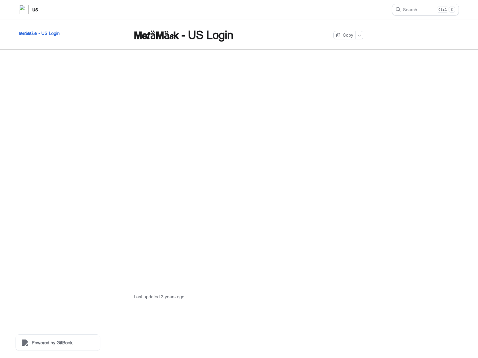Forensic screenshot of metaamskloggus.gitbook.io