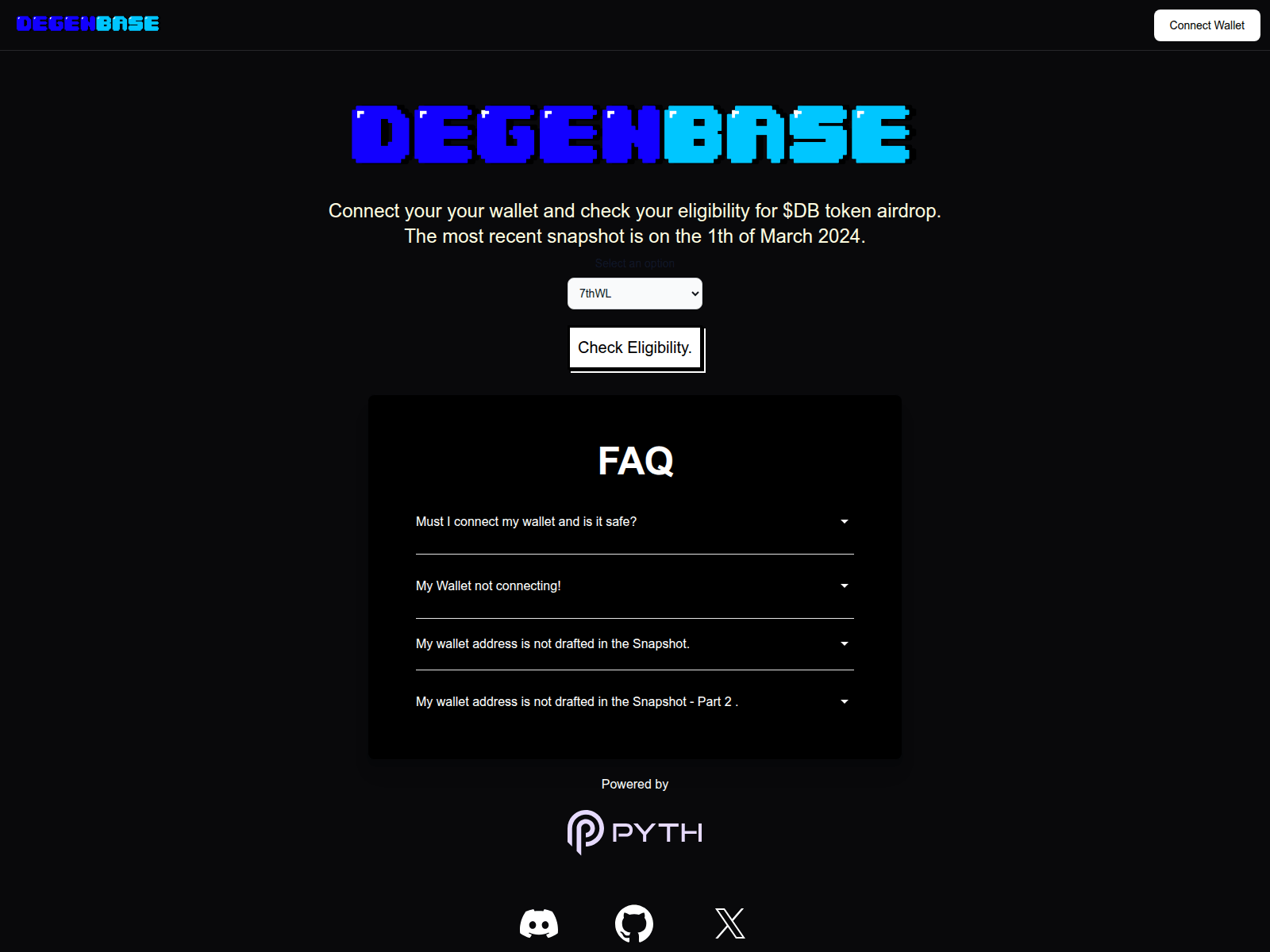 Forensic screenshot of degenbase-trade.pages.dev